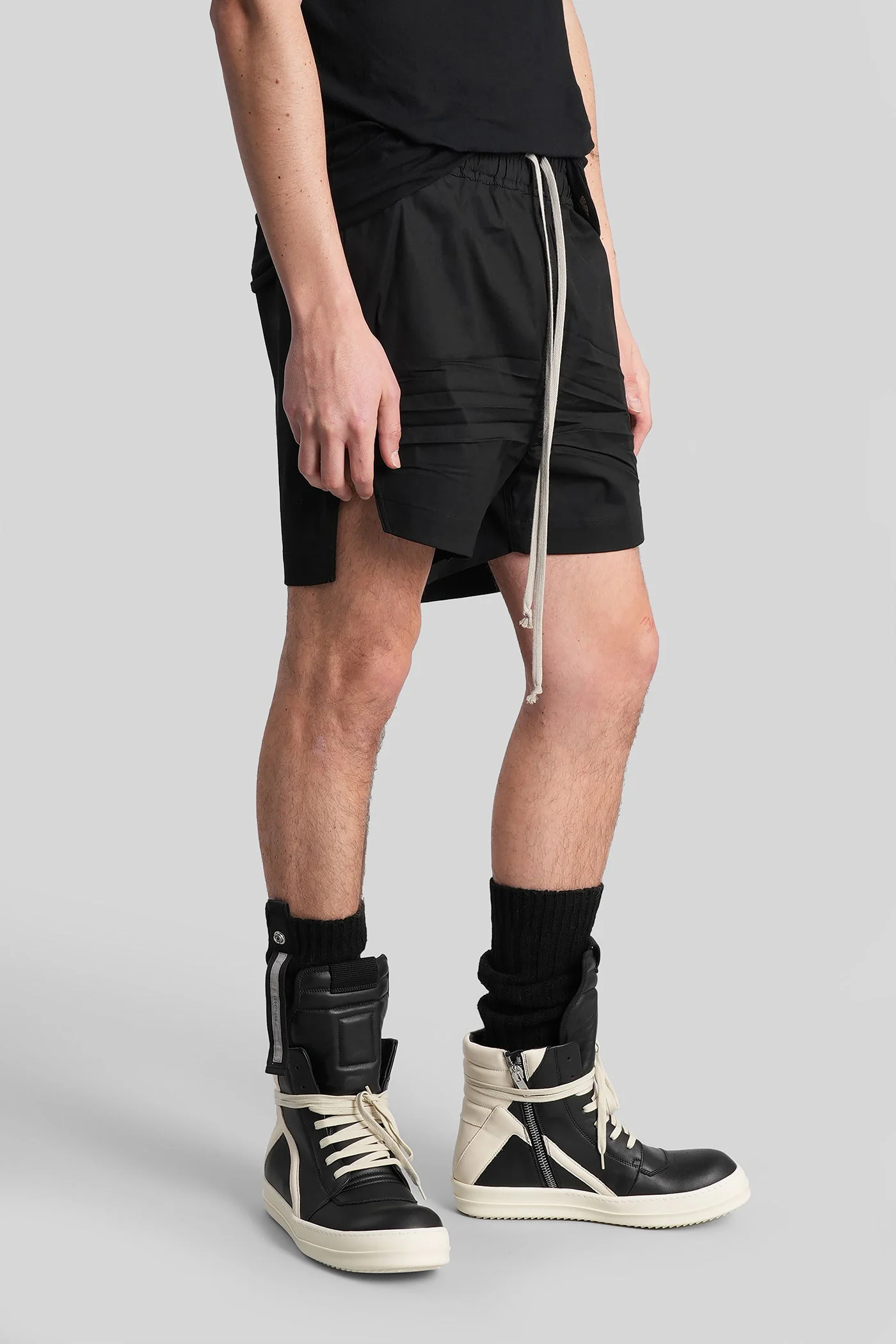 Boxers Shorts in black cotton - Image 4