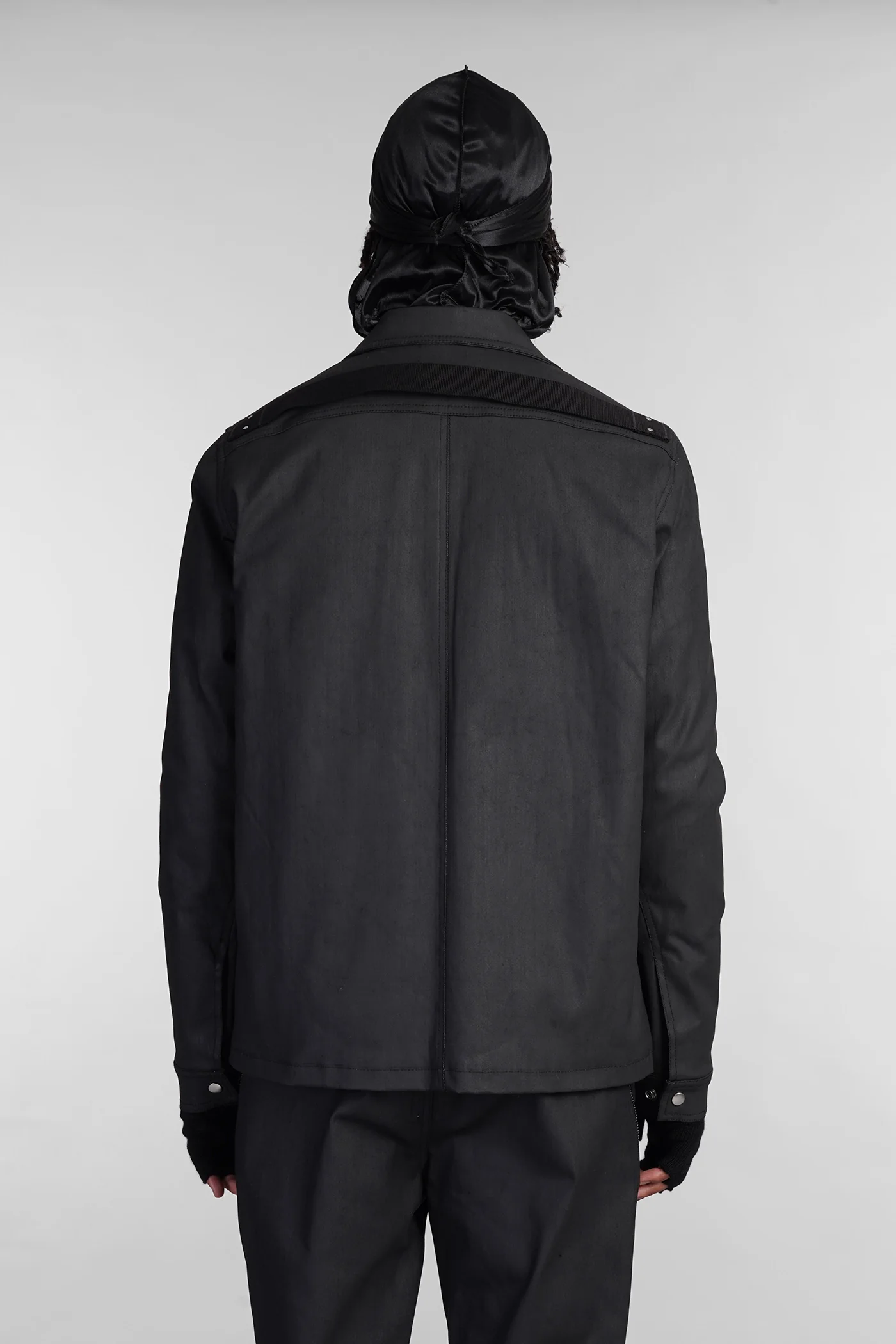 Brad jkt Denim Jackets in black cotton - Image 3