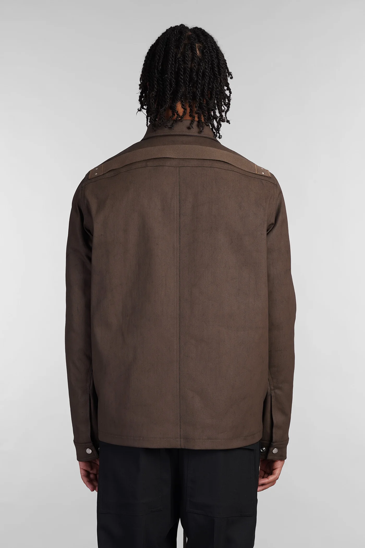 Brad jkt Denim Jackets in brown cotton - Image 3