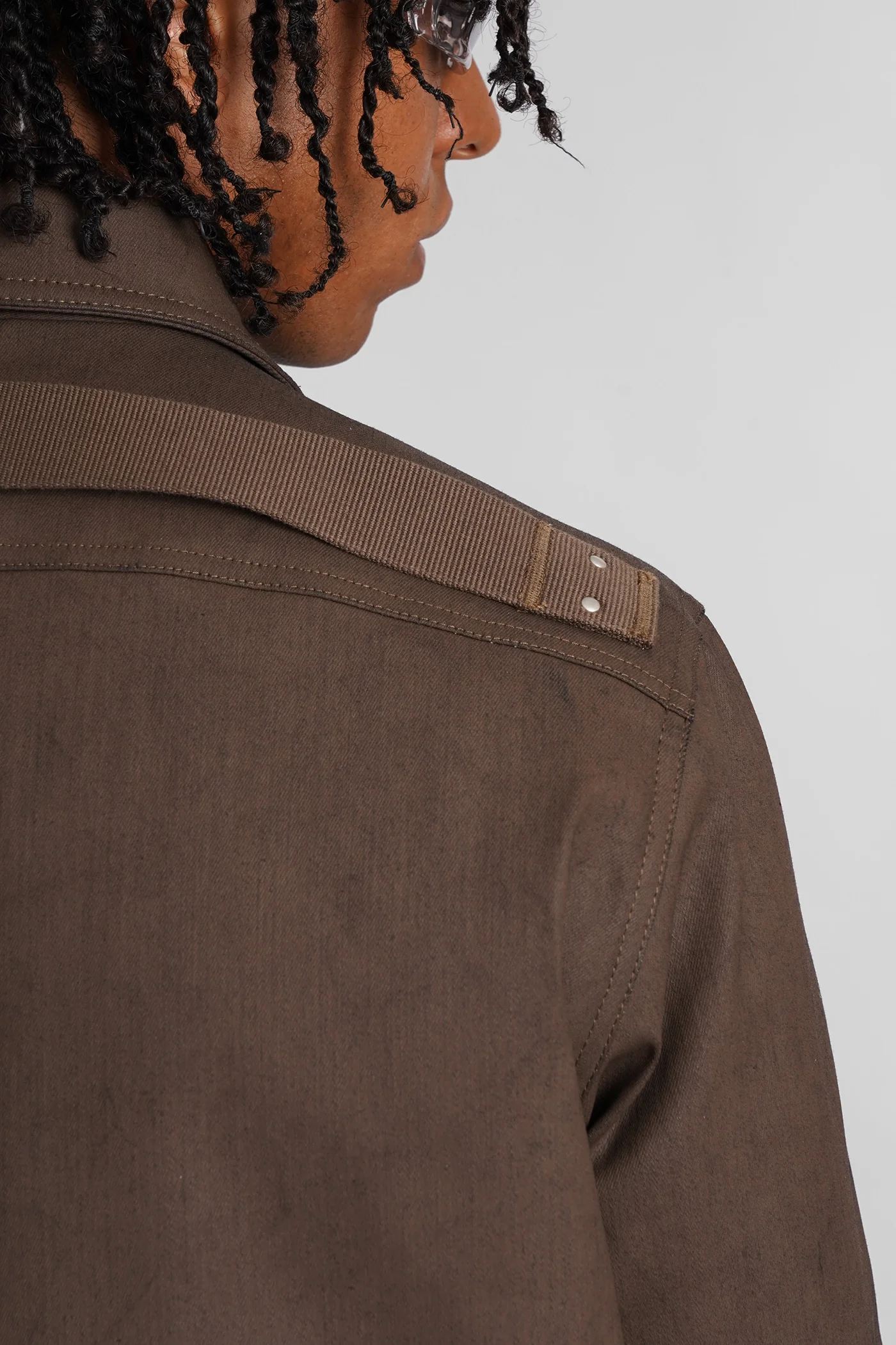 Brad jkt Denim Jackets in brown cotton - Image 5