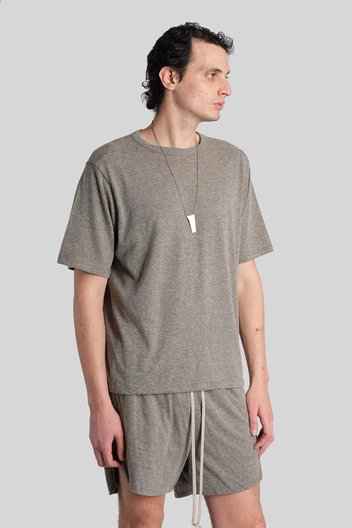 Brad t T-Shirt in grey cotton - Image 4