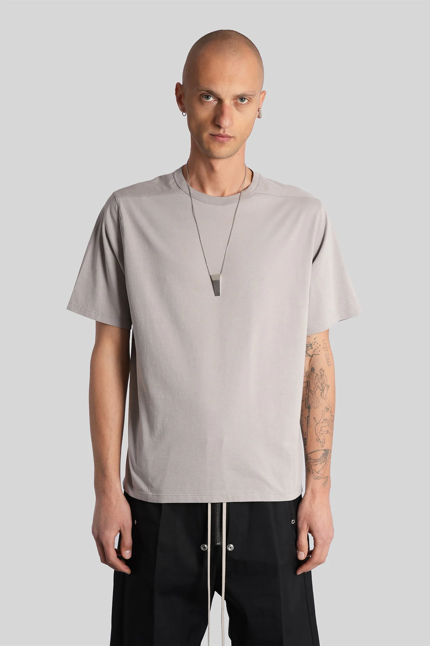 Brad t T-Shirt in grey cotton