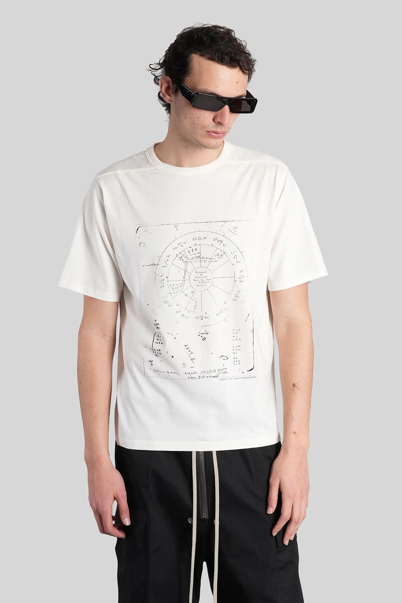 Brad t T-Shirt in white cotton