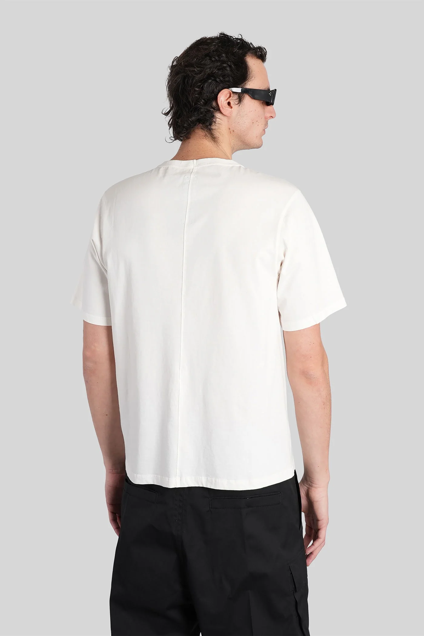 Brad t T-Shirt in white cotton - Image 3