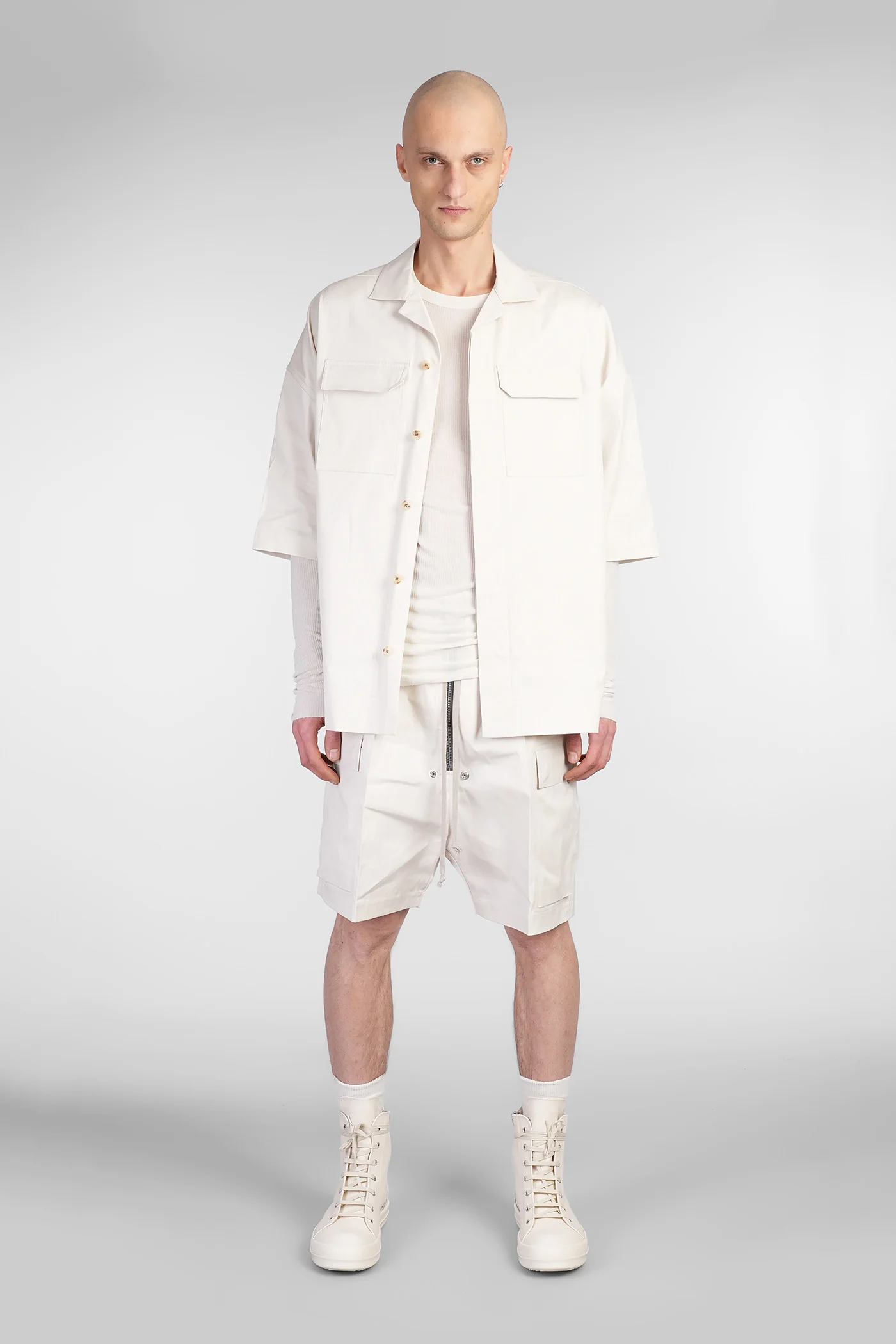 Cargo belas short Shorts in beige cotton - Image 2