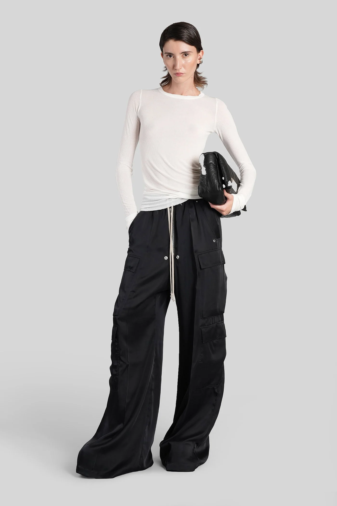 Cargobelas Pants in black acetate - Image 2