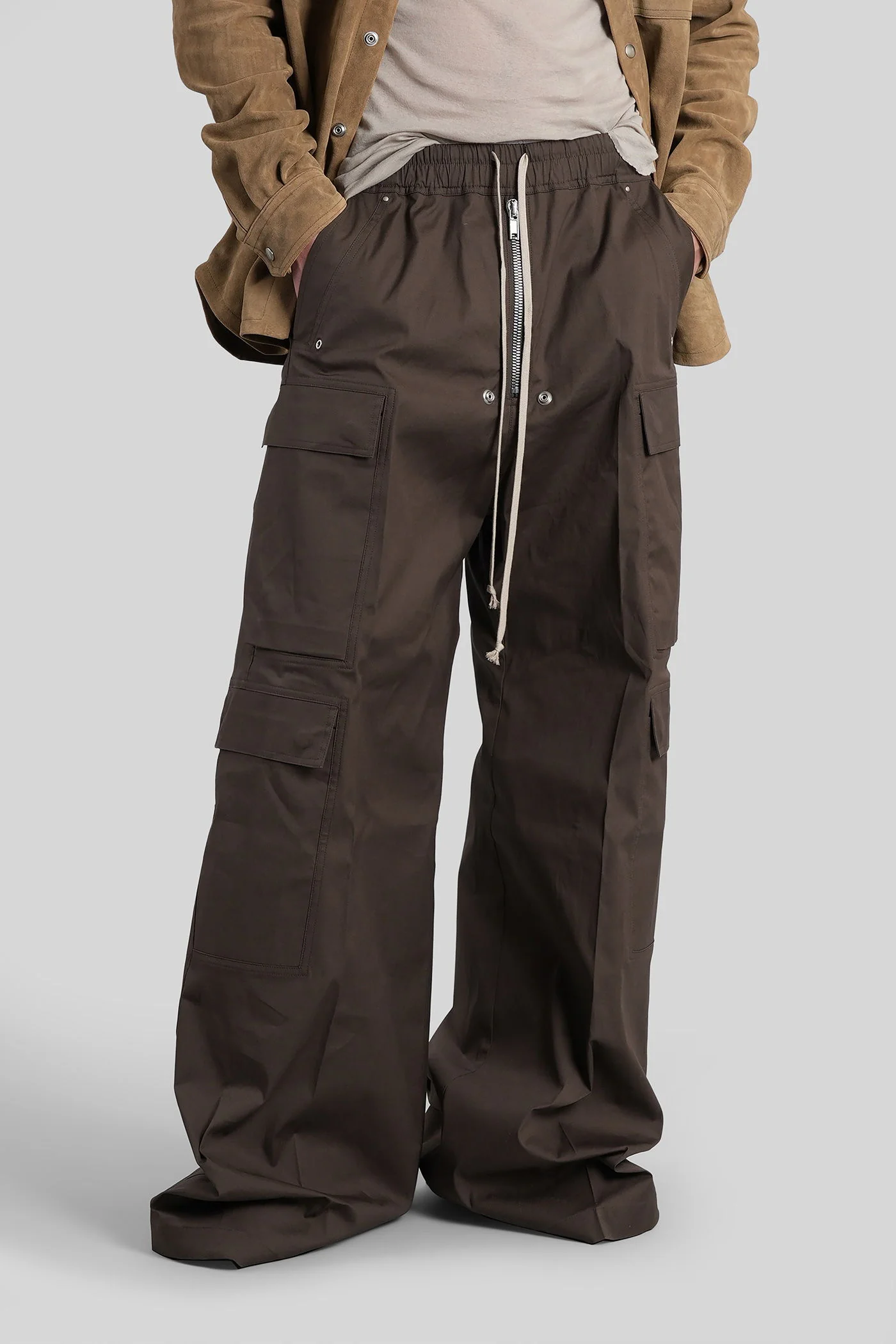 Cargobelas Pants in grey cotton