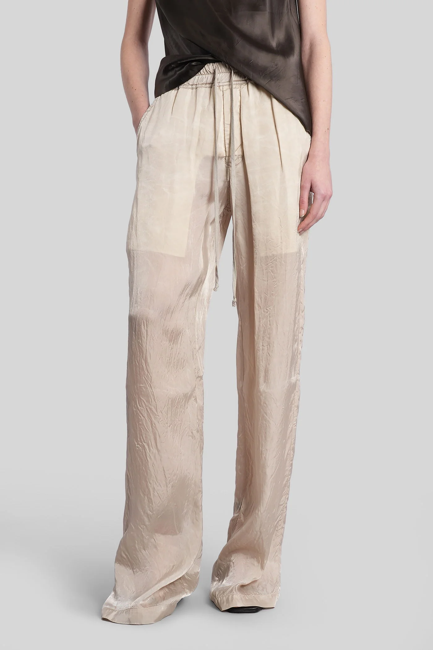 Dietrich drawstring Pants in beige polyamide polyester
