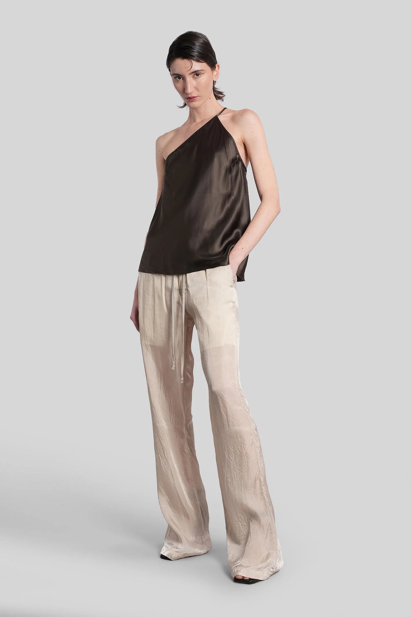 Dietrich drawstring Pants in beige polyamide polyester - Image 2
