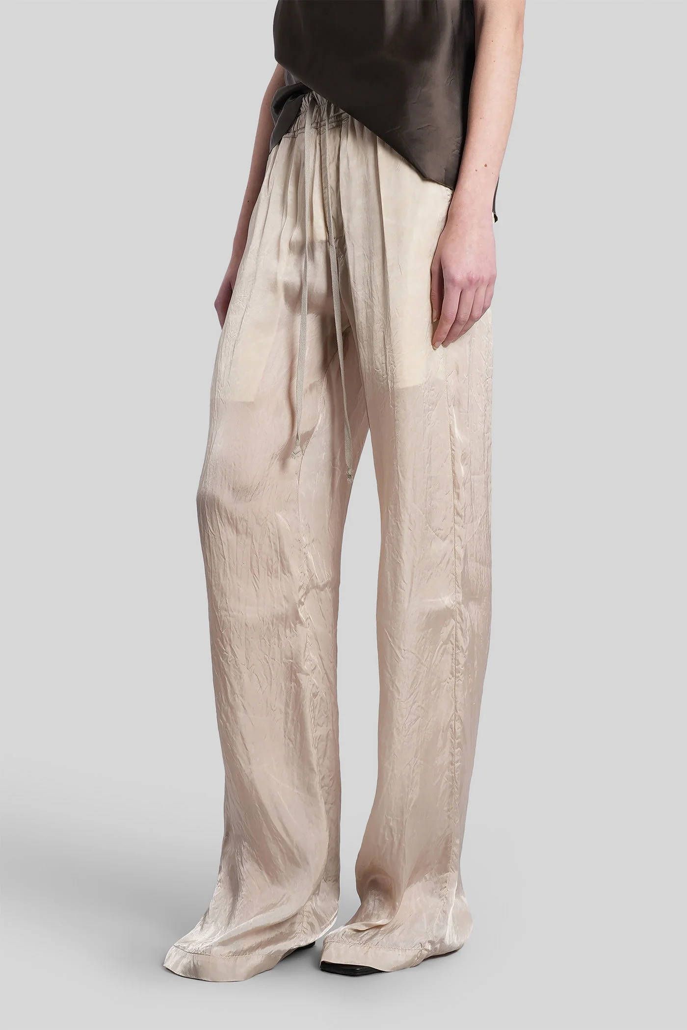 Dietrich drawstring Pants in beige polyamide polyester - Image 4