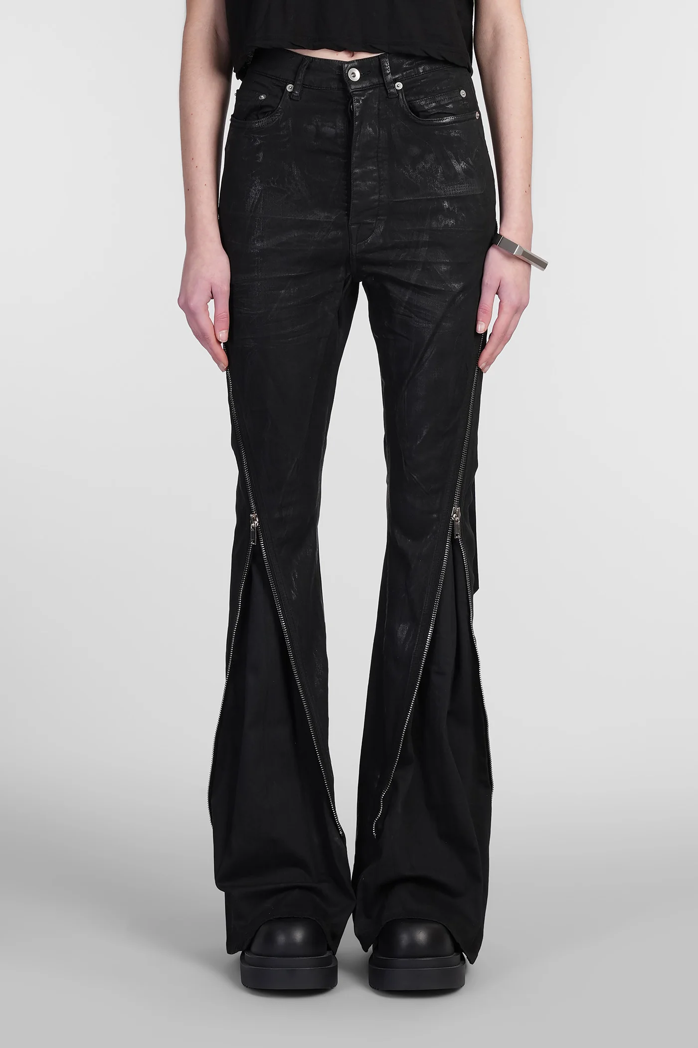 Bolan banana Jeans in black cotton