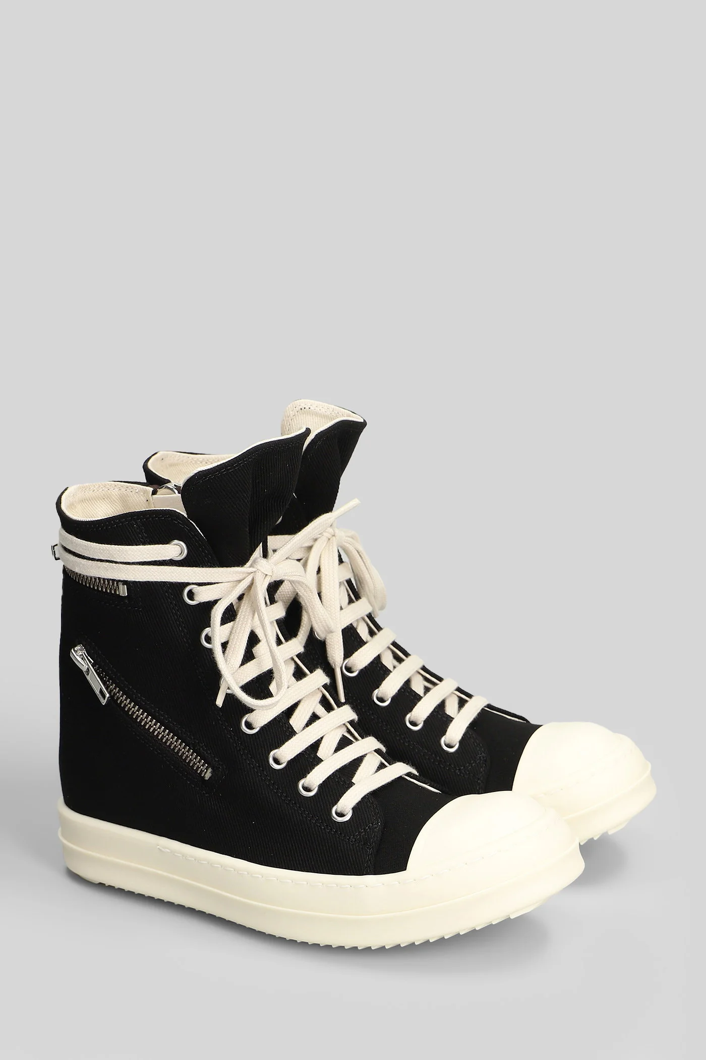 Cargo sneaks Sneakers in black cotton - Image 2