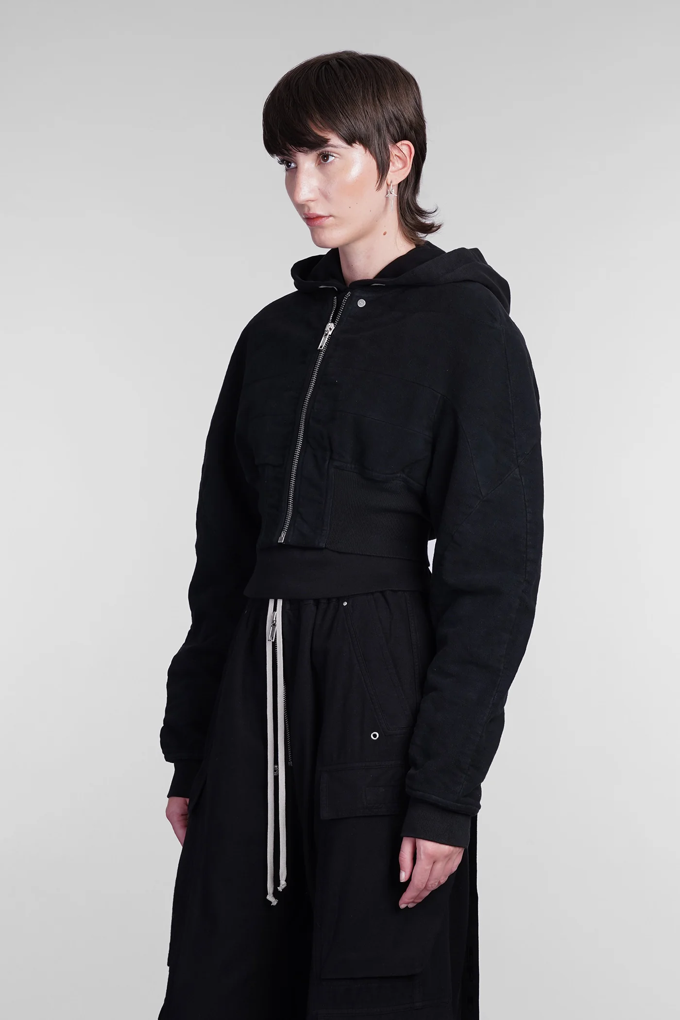 Collage bomber Bomber Jacket in black cotton - Image 4