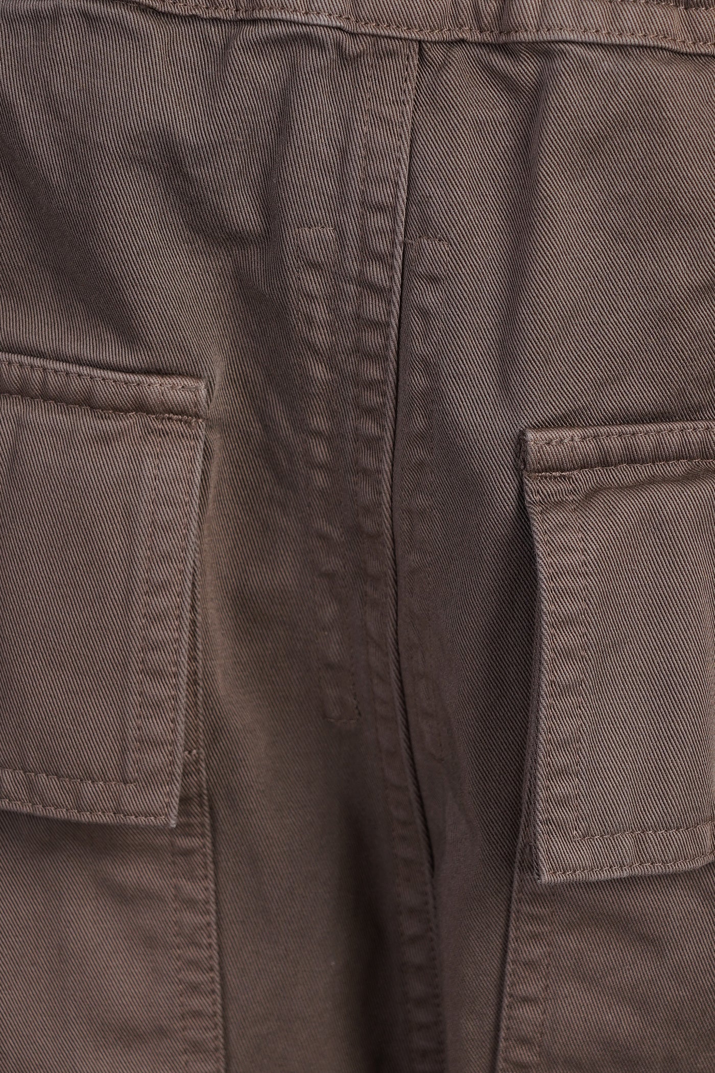 Creatch cargo crop d Pants in brown cotton - Image 5