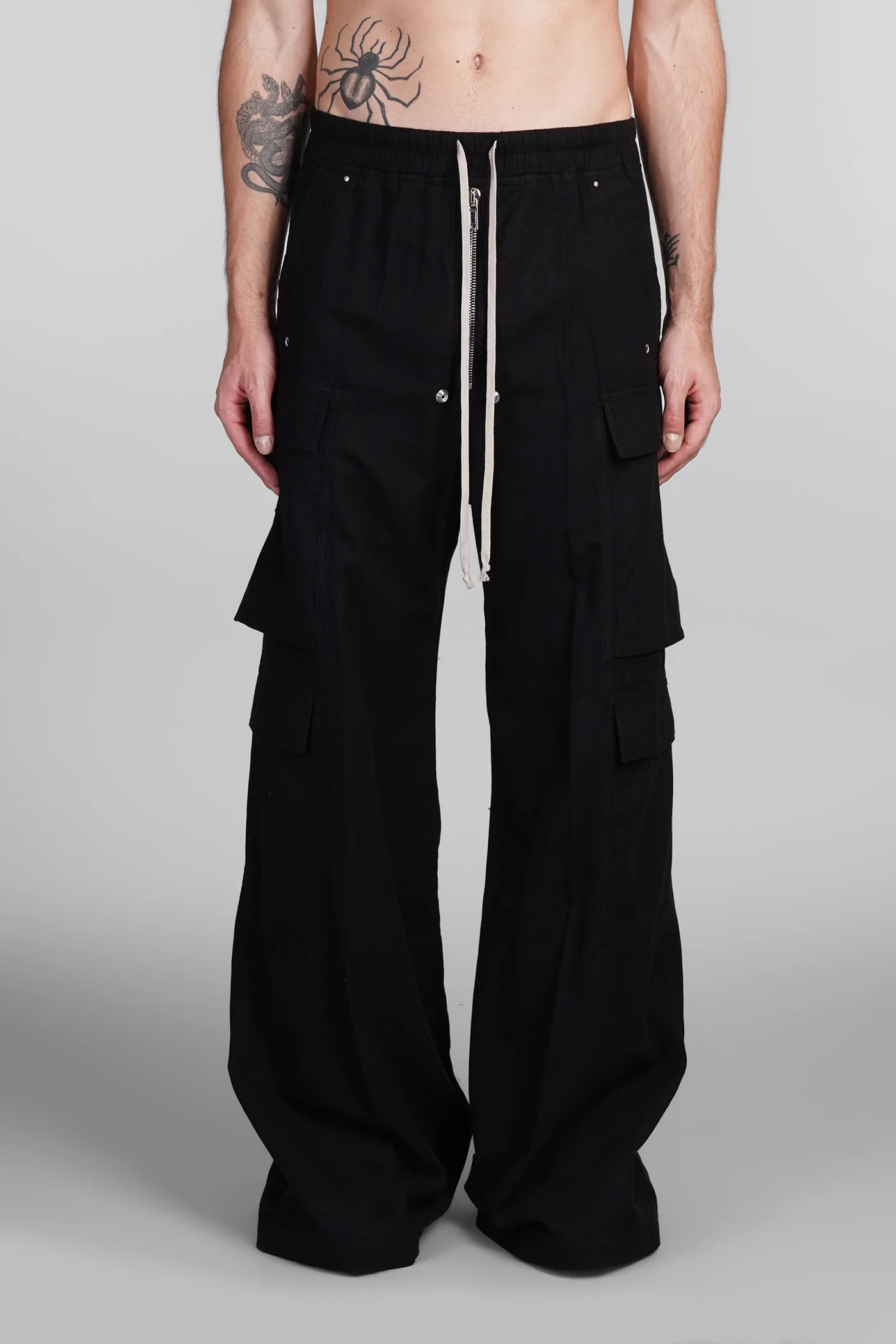 Double jumbo belas Pants in black cotton