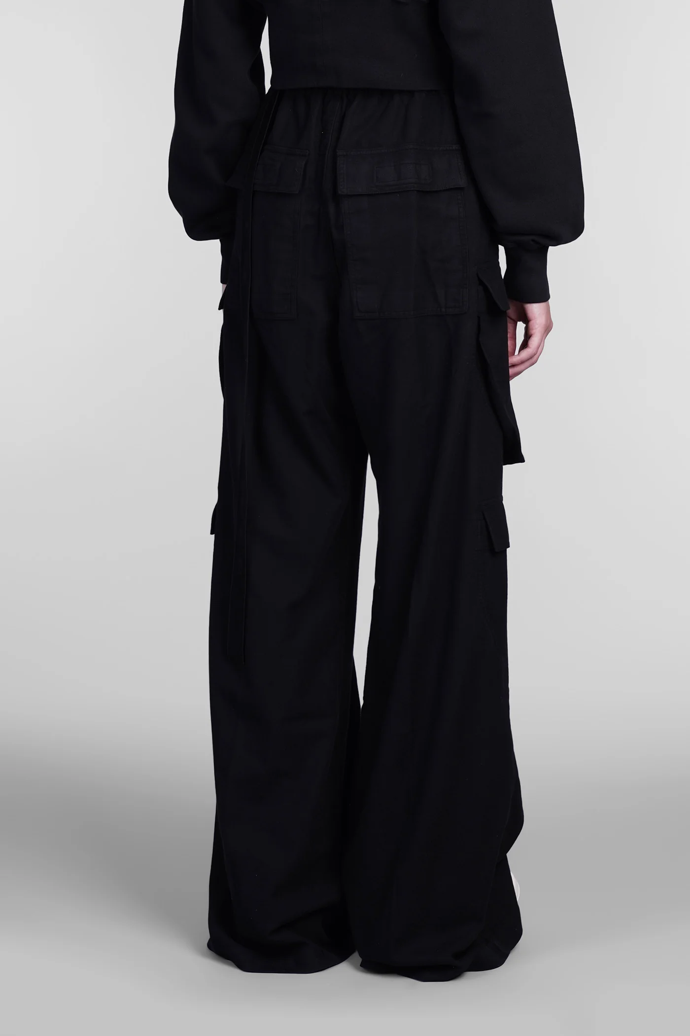 Double jumbo belas Pants in black cotton - Image 3