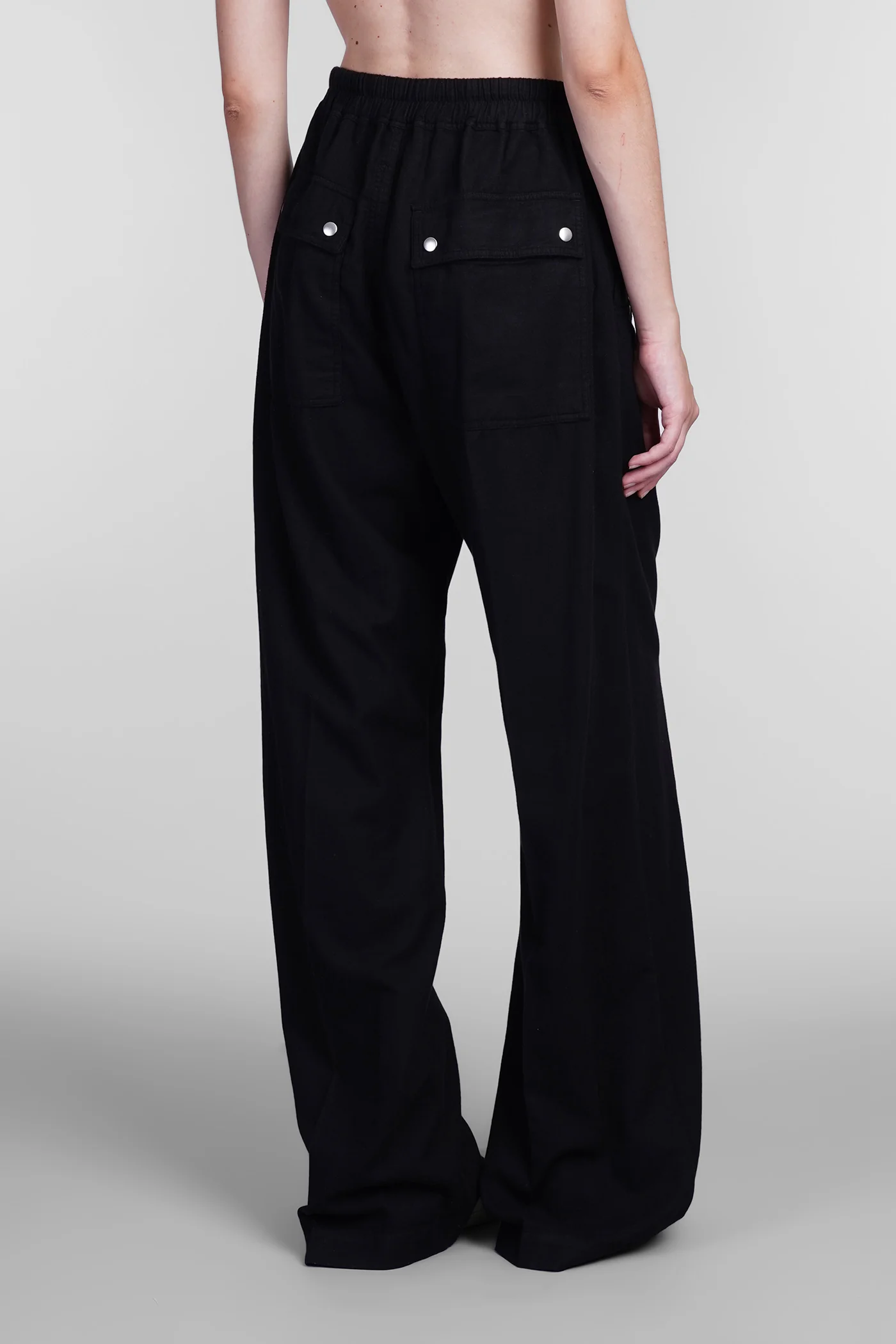 Gets belas Pants in black cotton - Image 3