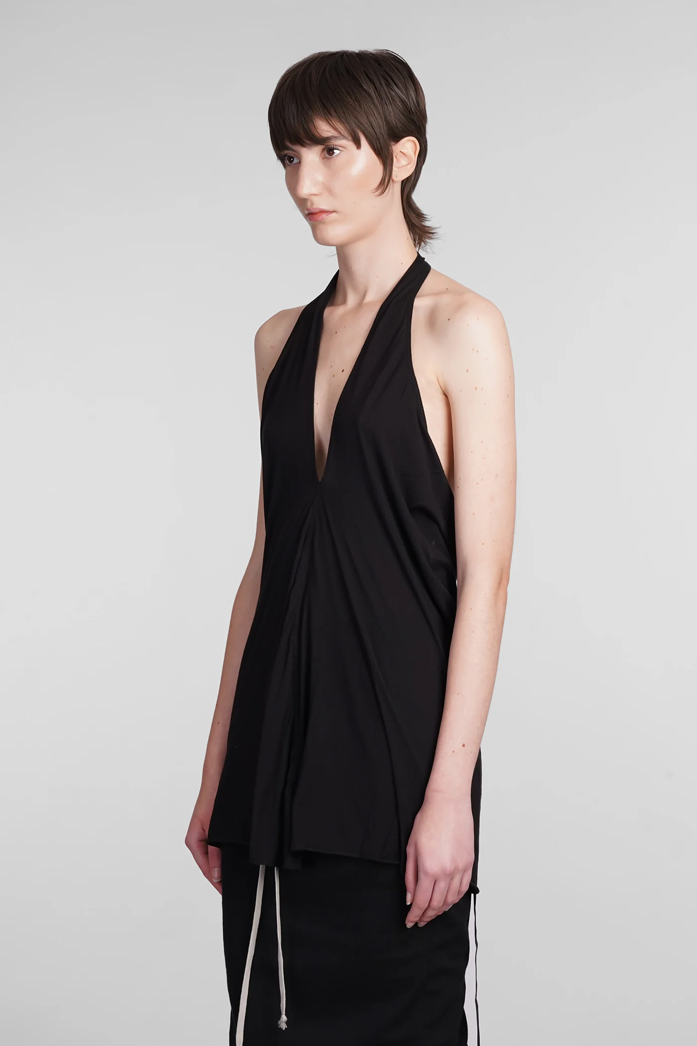 Halter t Topwear in black cotton - Image 4