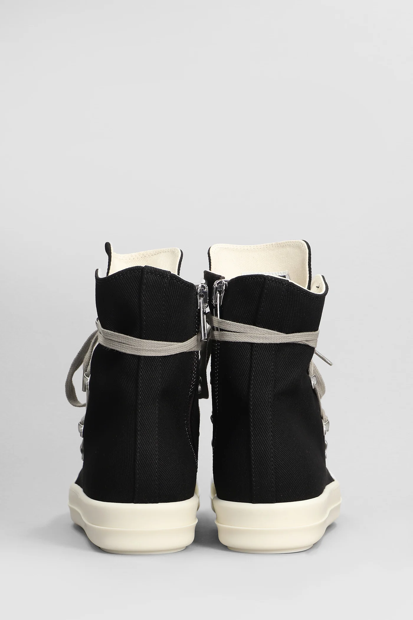 Hexa sneaks Sneakers in black cotton - Image 4
