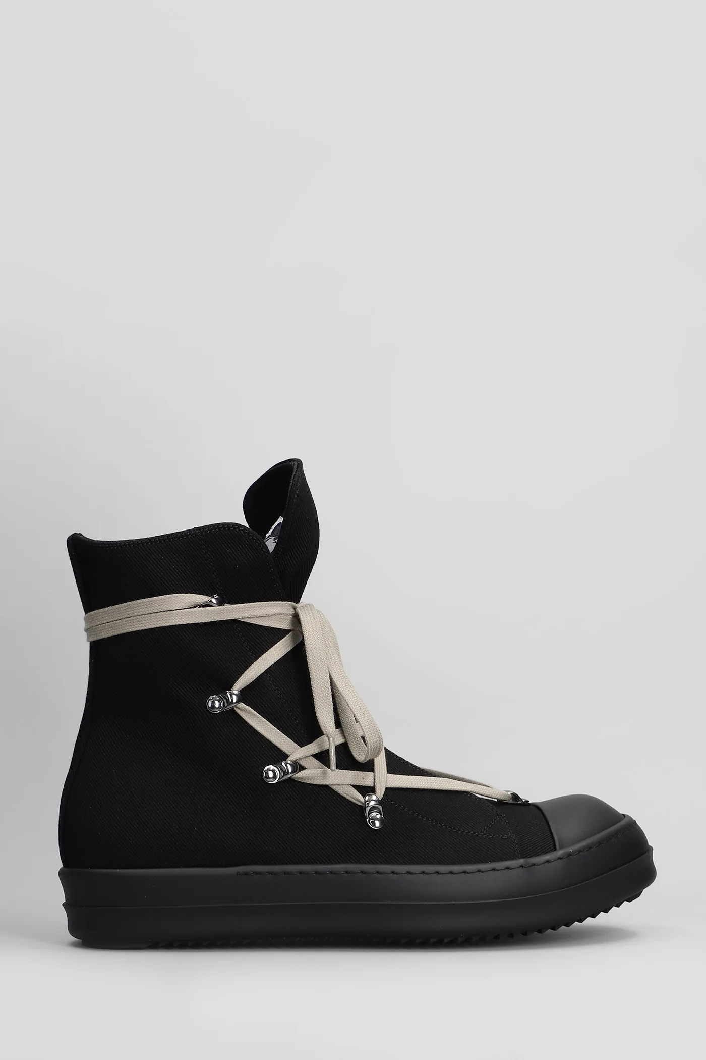 Hexa sneaks Sneakers in black cotton