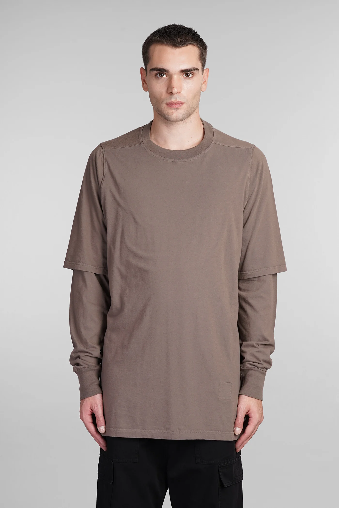 Hustler t T-Shirt in grey cotton