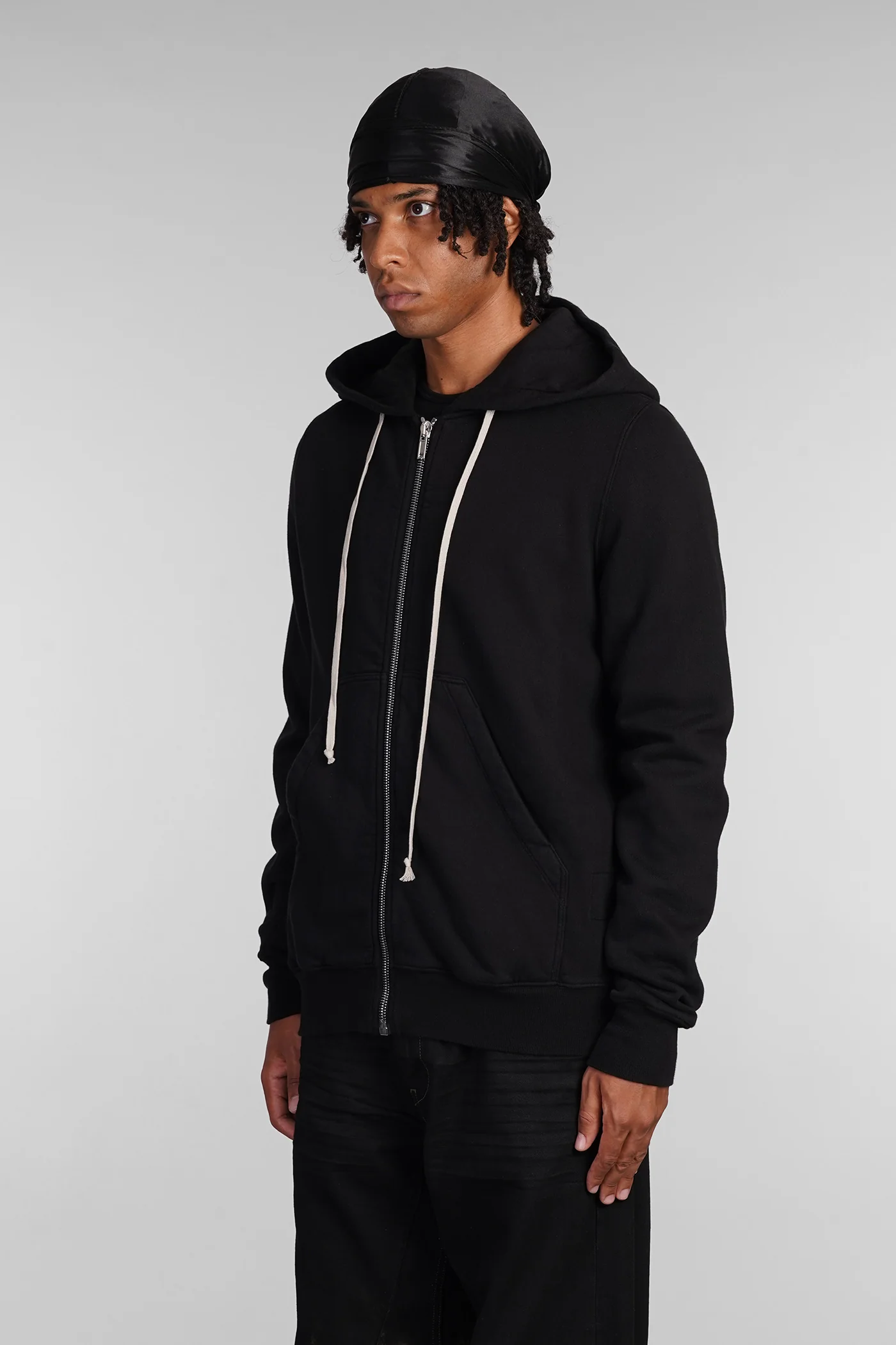 Jason s hoodie Sweatshirt in black cotton - Image 4