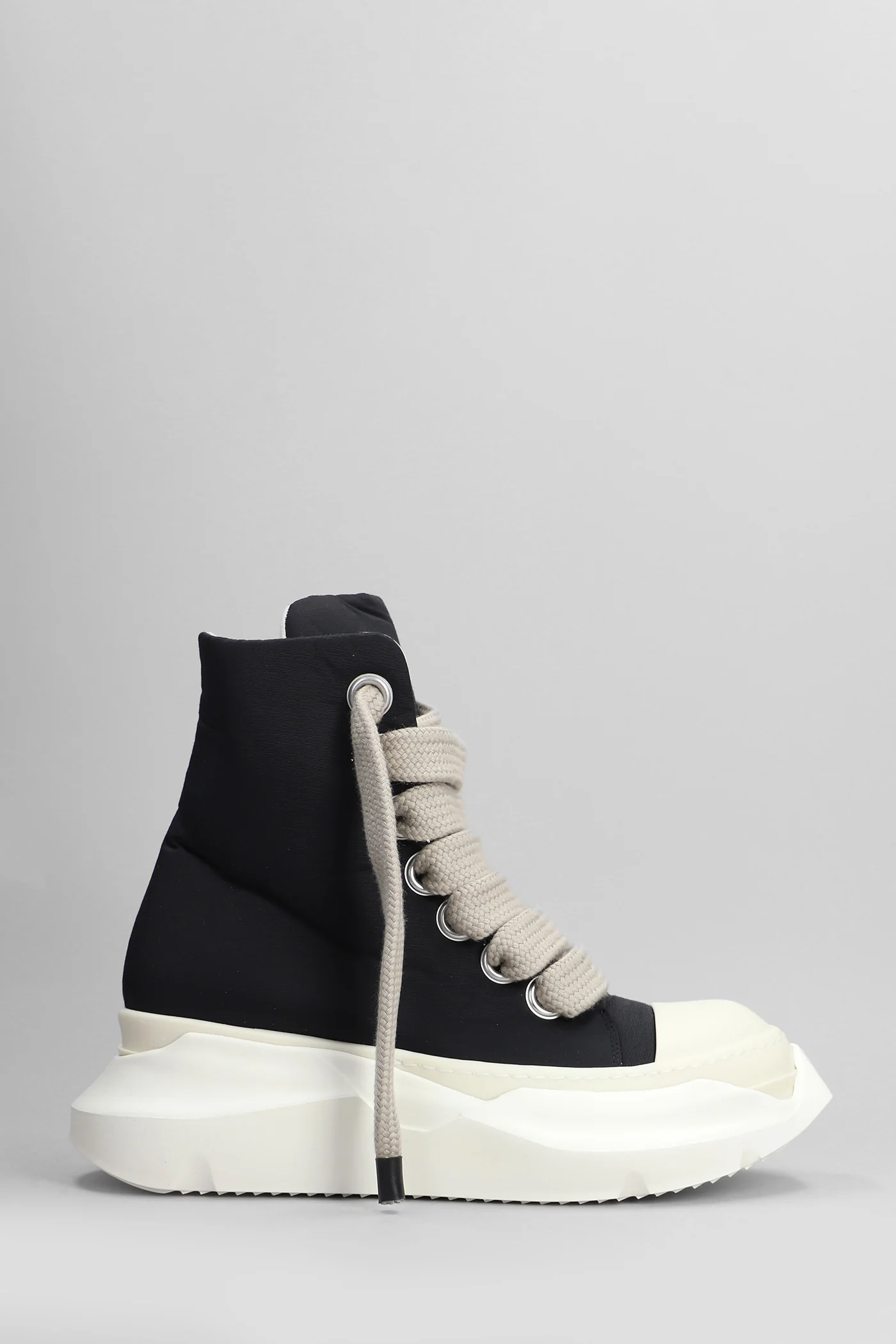 Jumbo laces abstract Sneakers in black polyamide