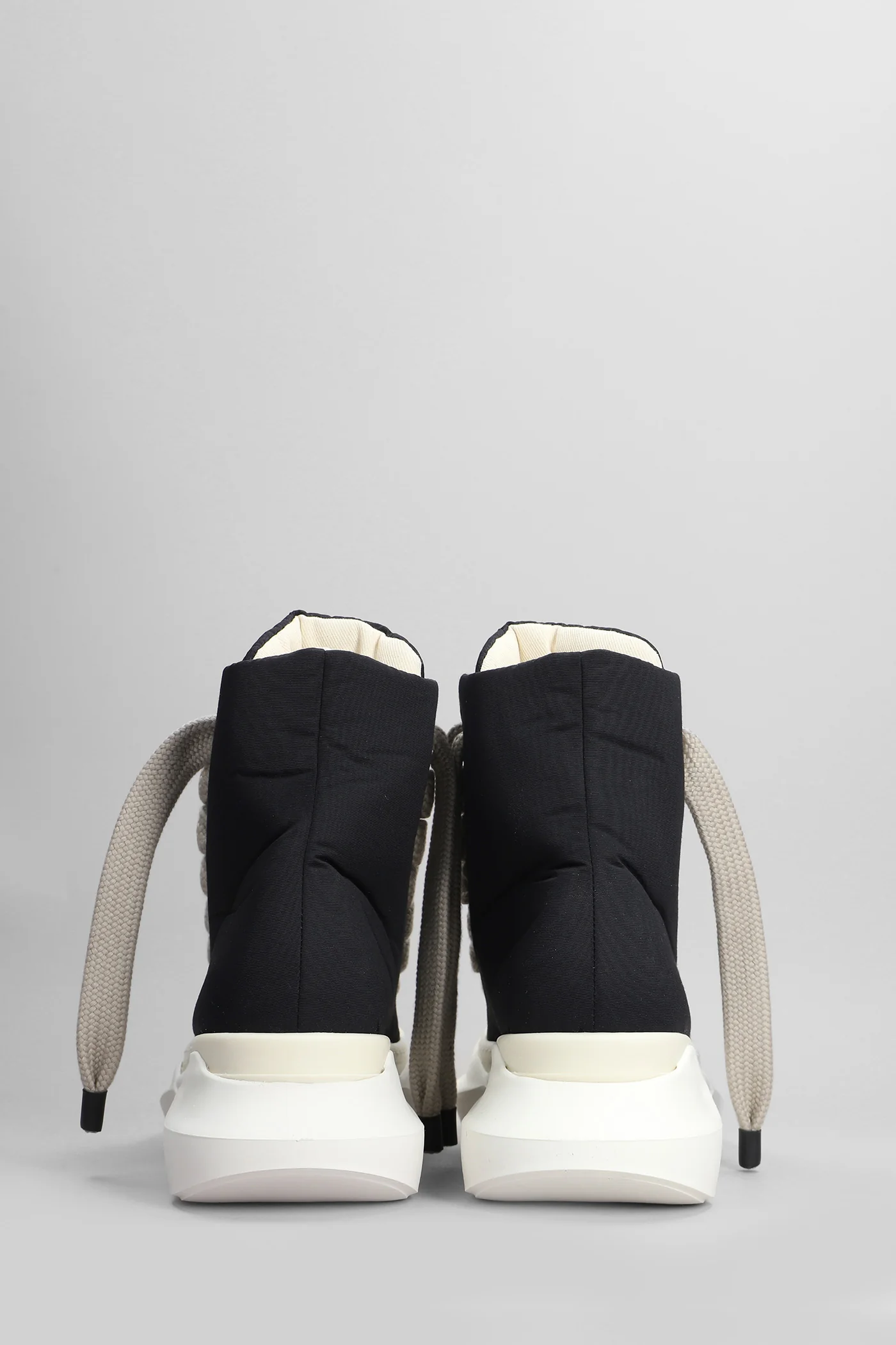 Jumbo laces abstract Sneakers in black polyamide - Image 4