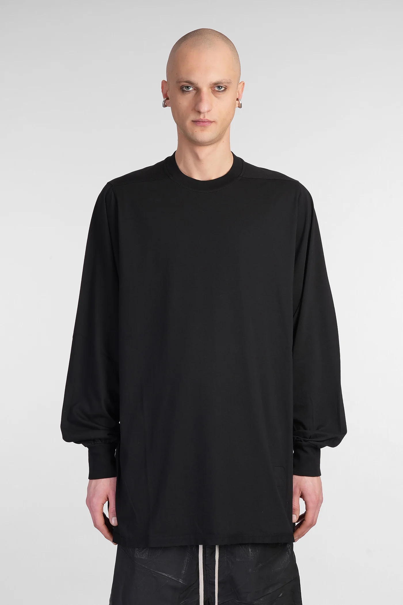 Jumbo ls t T-Shirt in black cotton