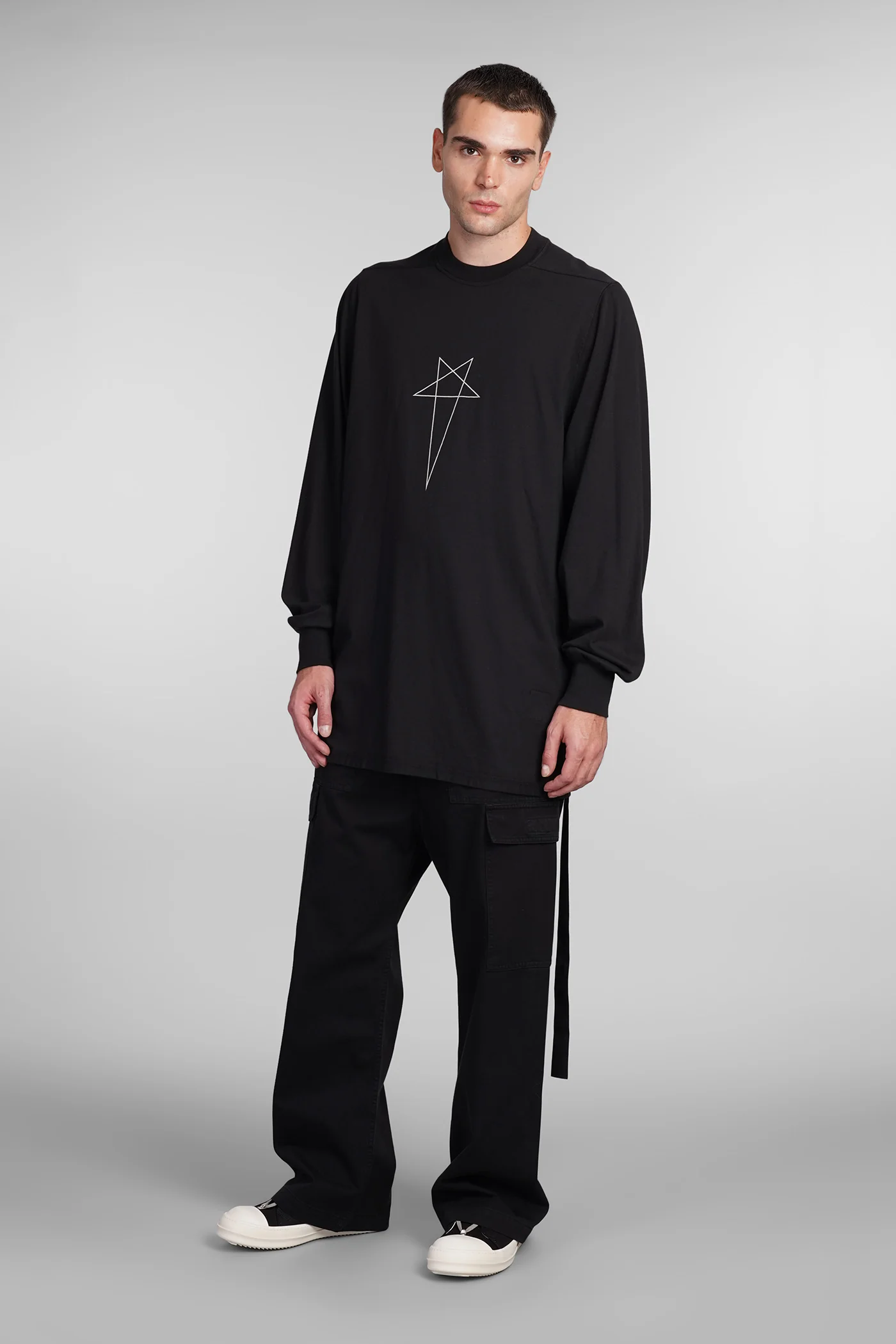 Jumbo ls t T-Shirt in black cotton - Image 2