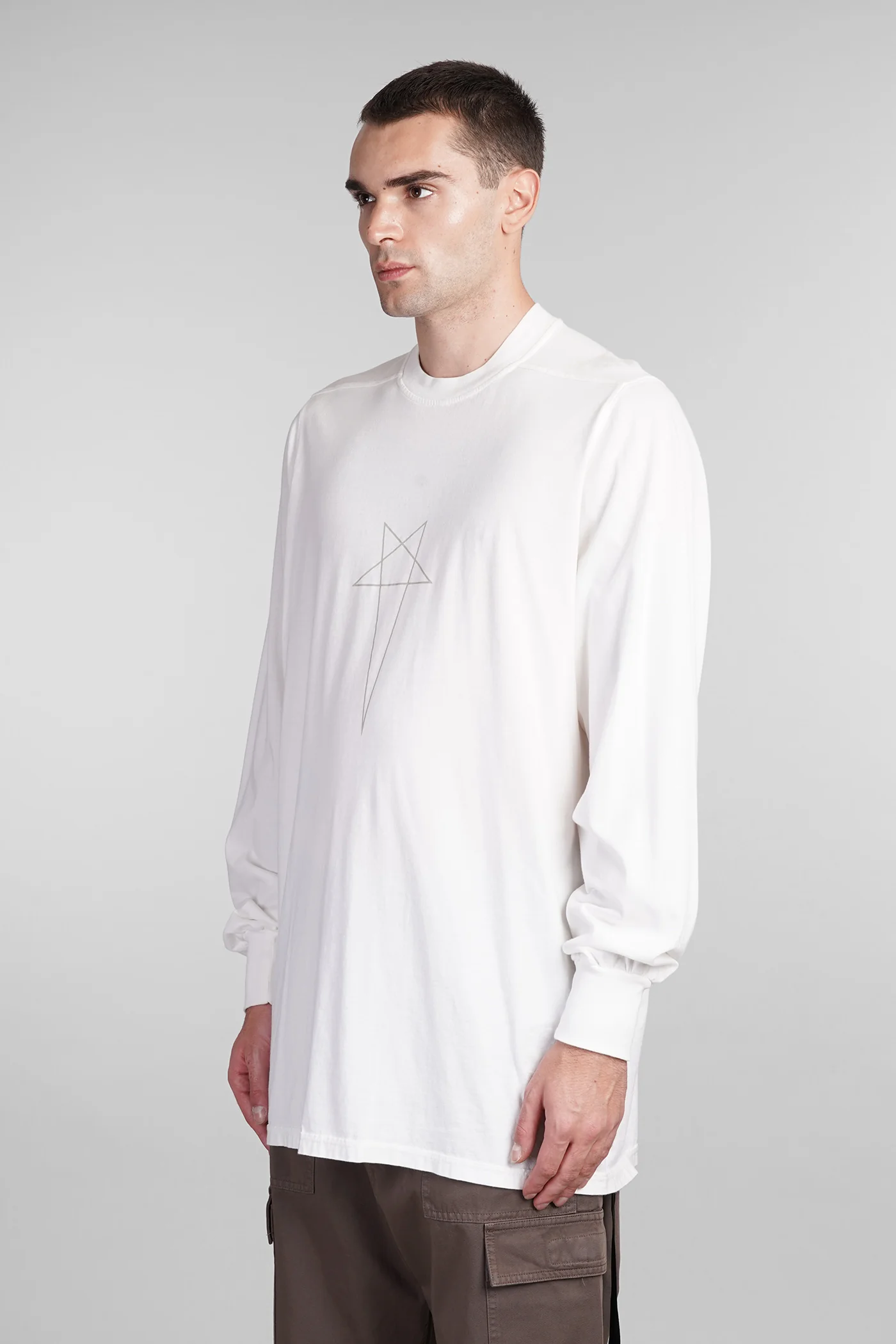 Jumbo ls t T-Shirt in white cotton - Image 4