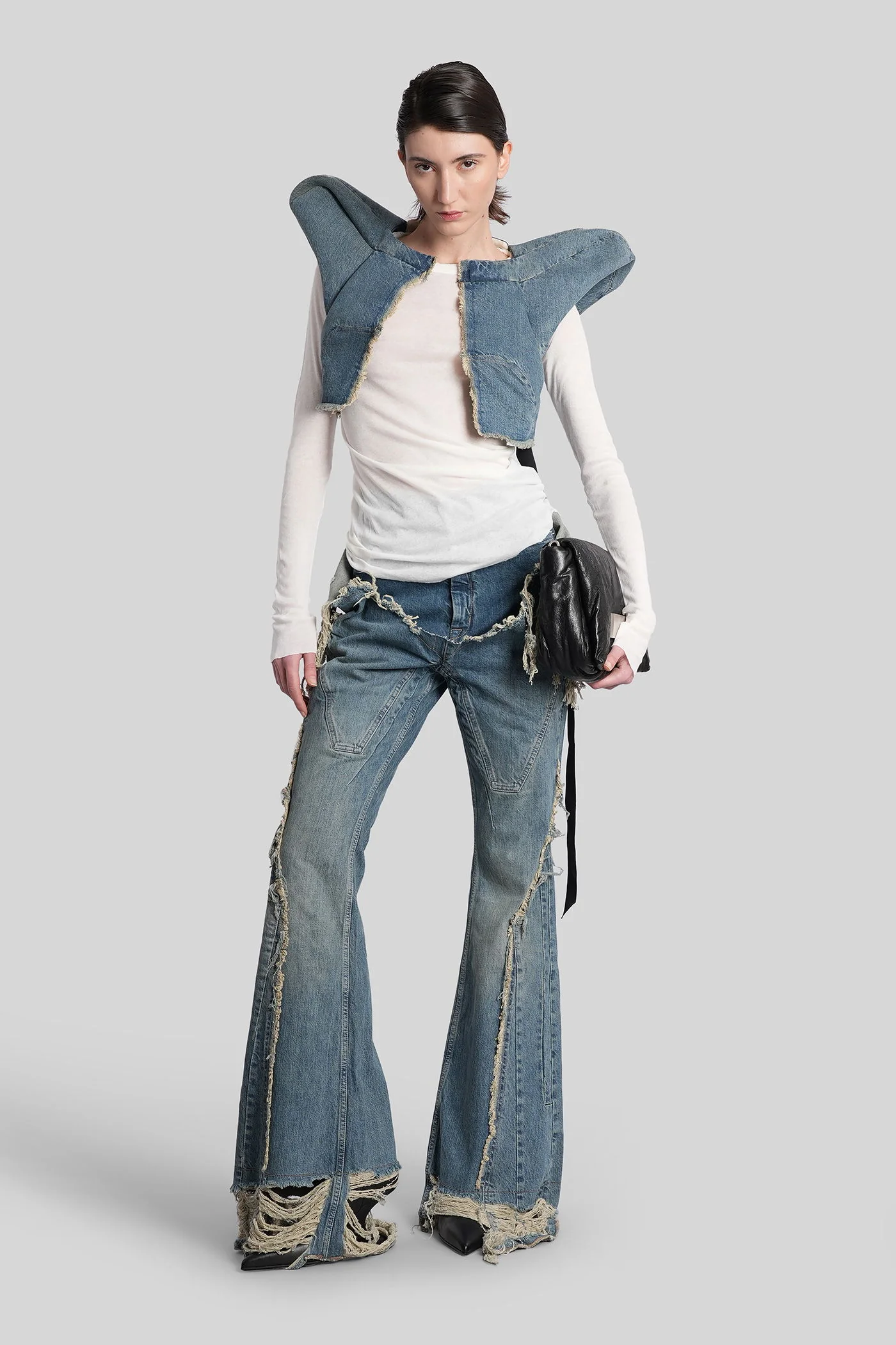 Kunst jkt Vest in blue cotton - Image 2