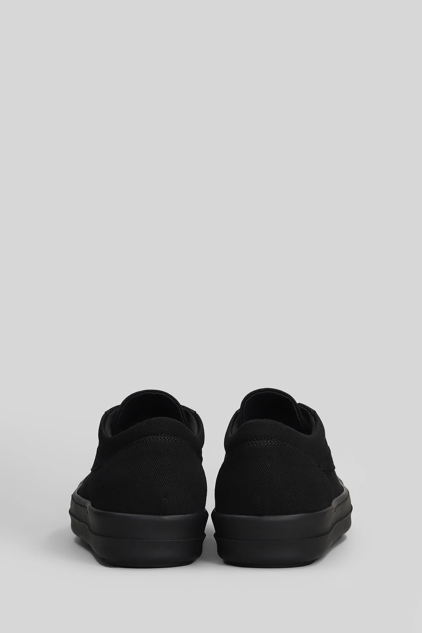 Laceless vintage sne Sneakers in black cotton - Image 4