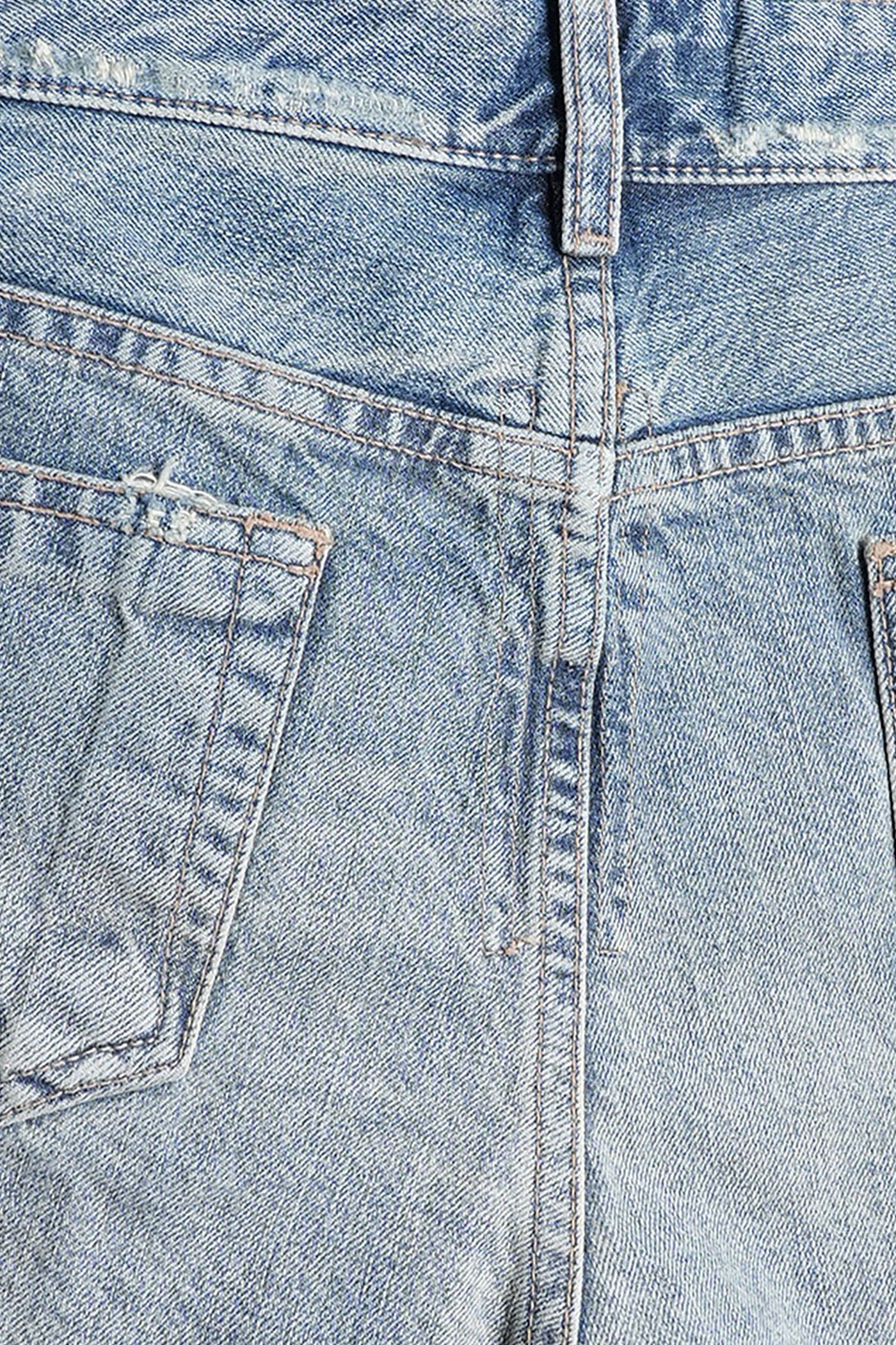 Lana cut offs Shorts in blue cotton - Image 5