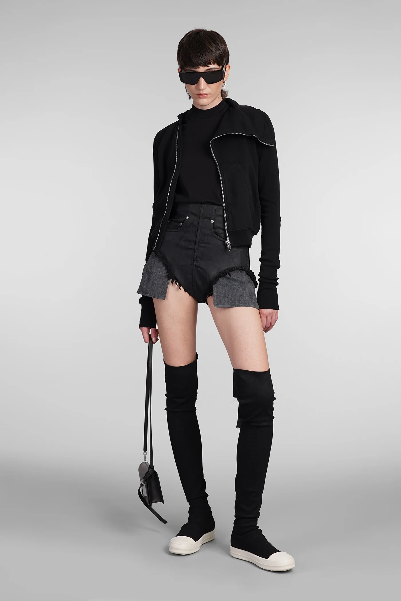 Mountain sweat Sweatshirt in black cotton - Image 2