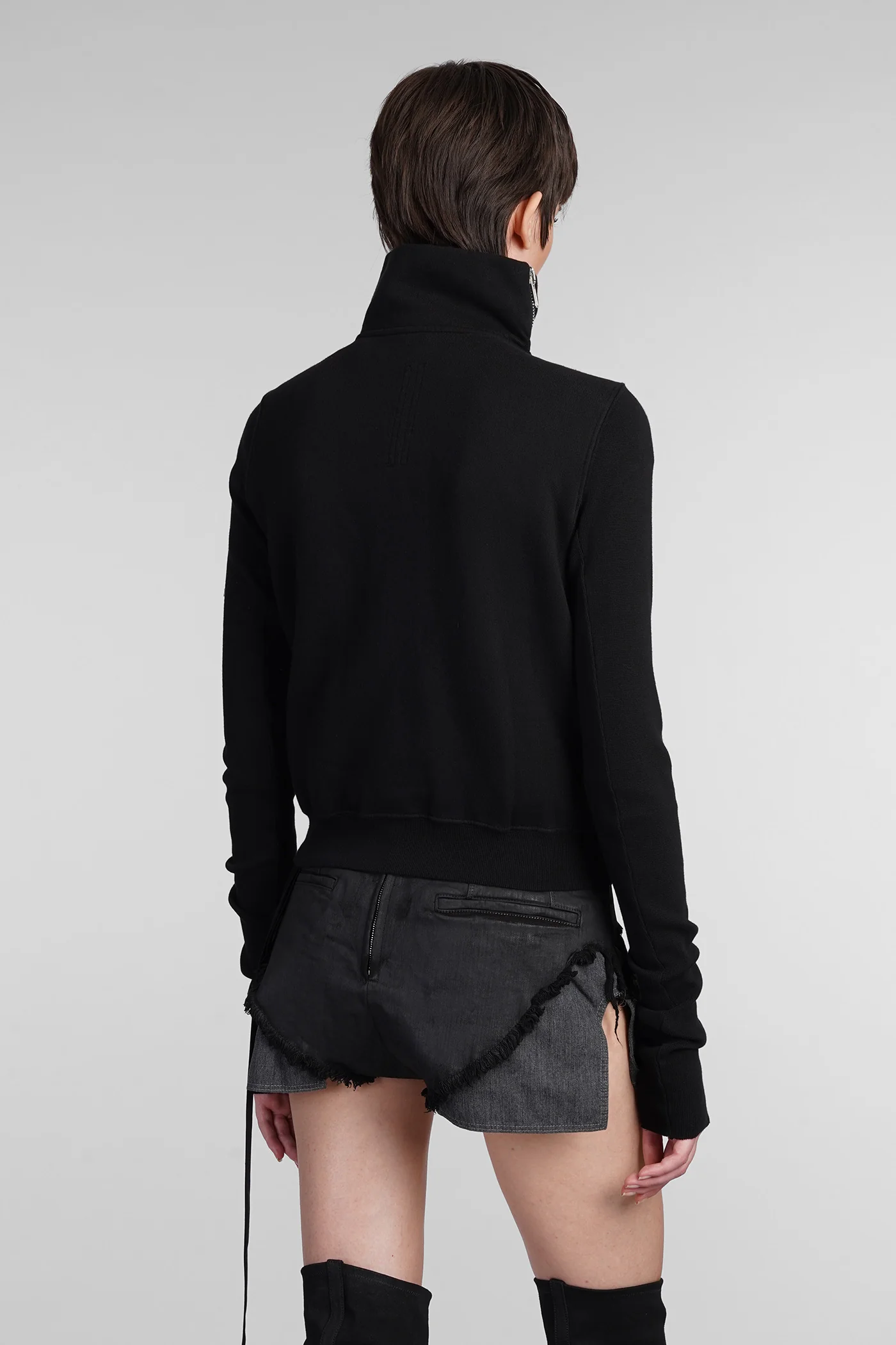 Mountain sweat Sweatshirt in black cotton - Image 3