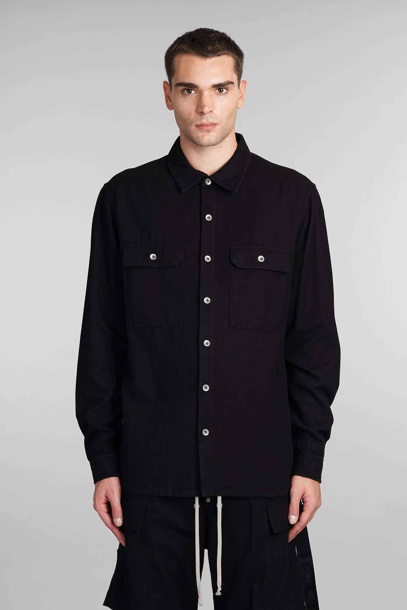 Outershirt Shirt in black cotton