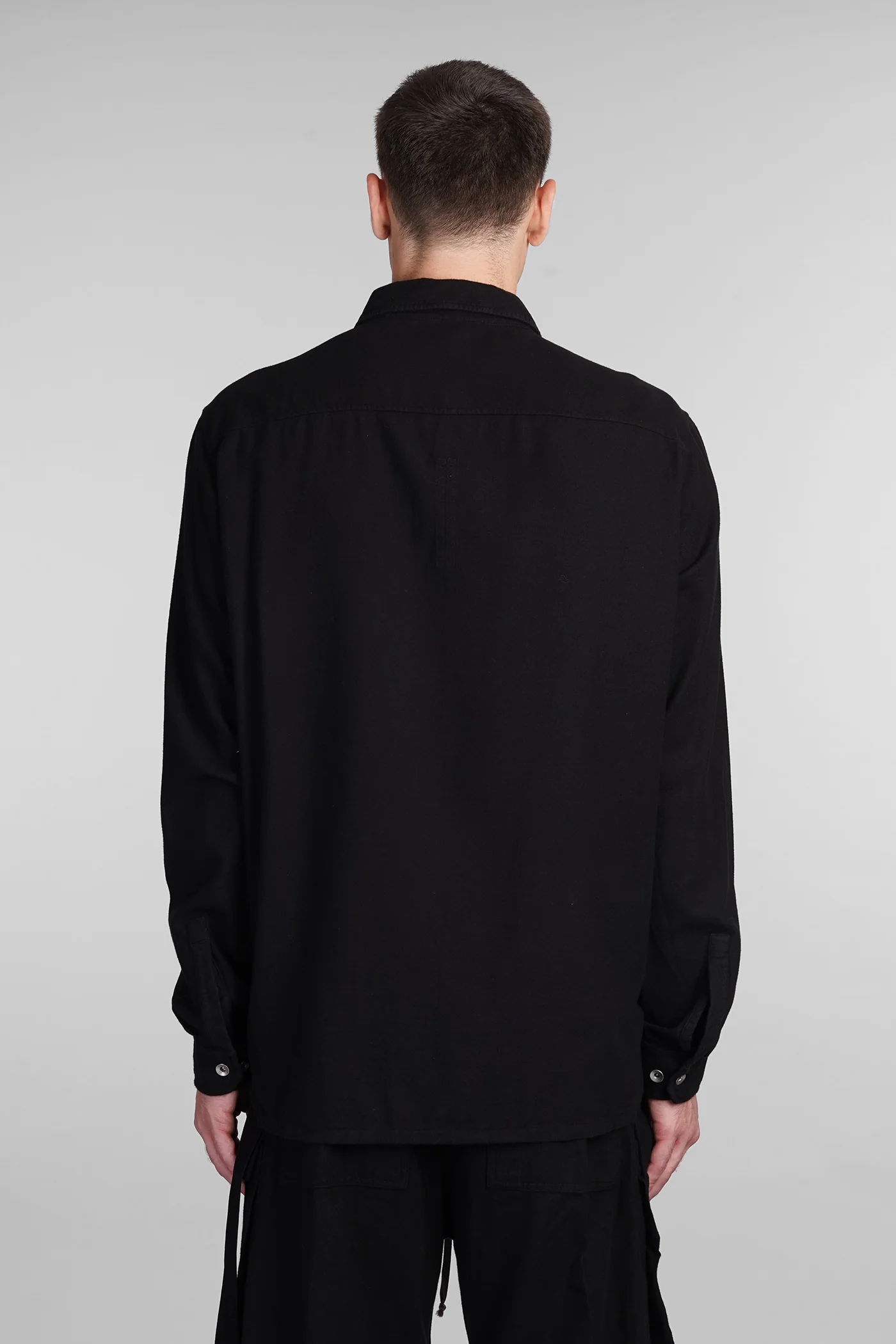 Outershirt Shirt in black cotton - Image 3