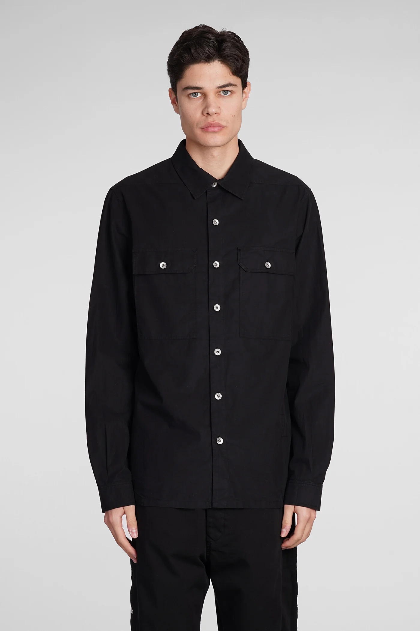 Outershirt Shirt in black cotton