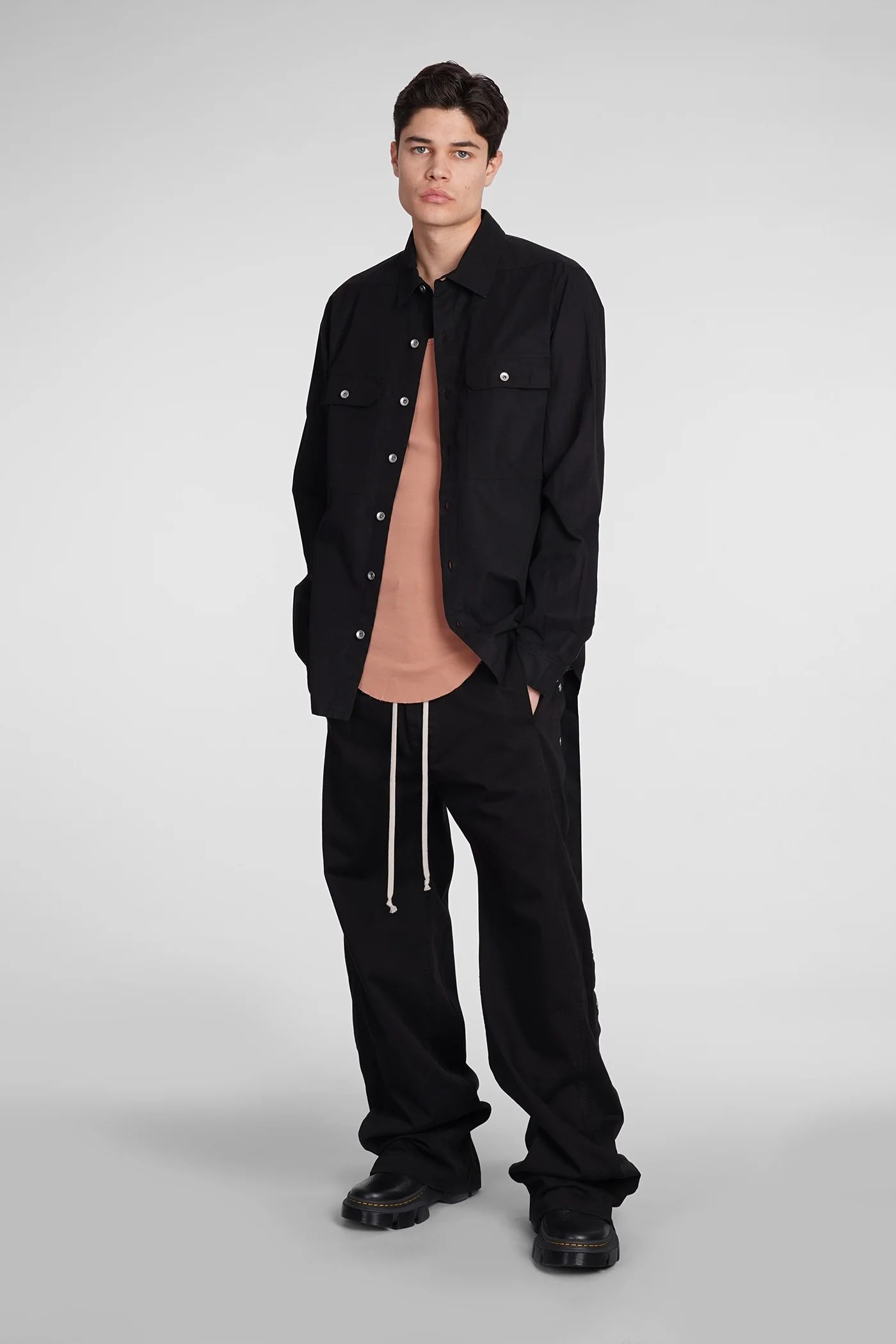 Outershirt Shirt in black cotton - Image 2