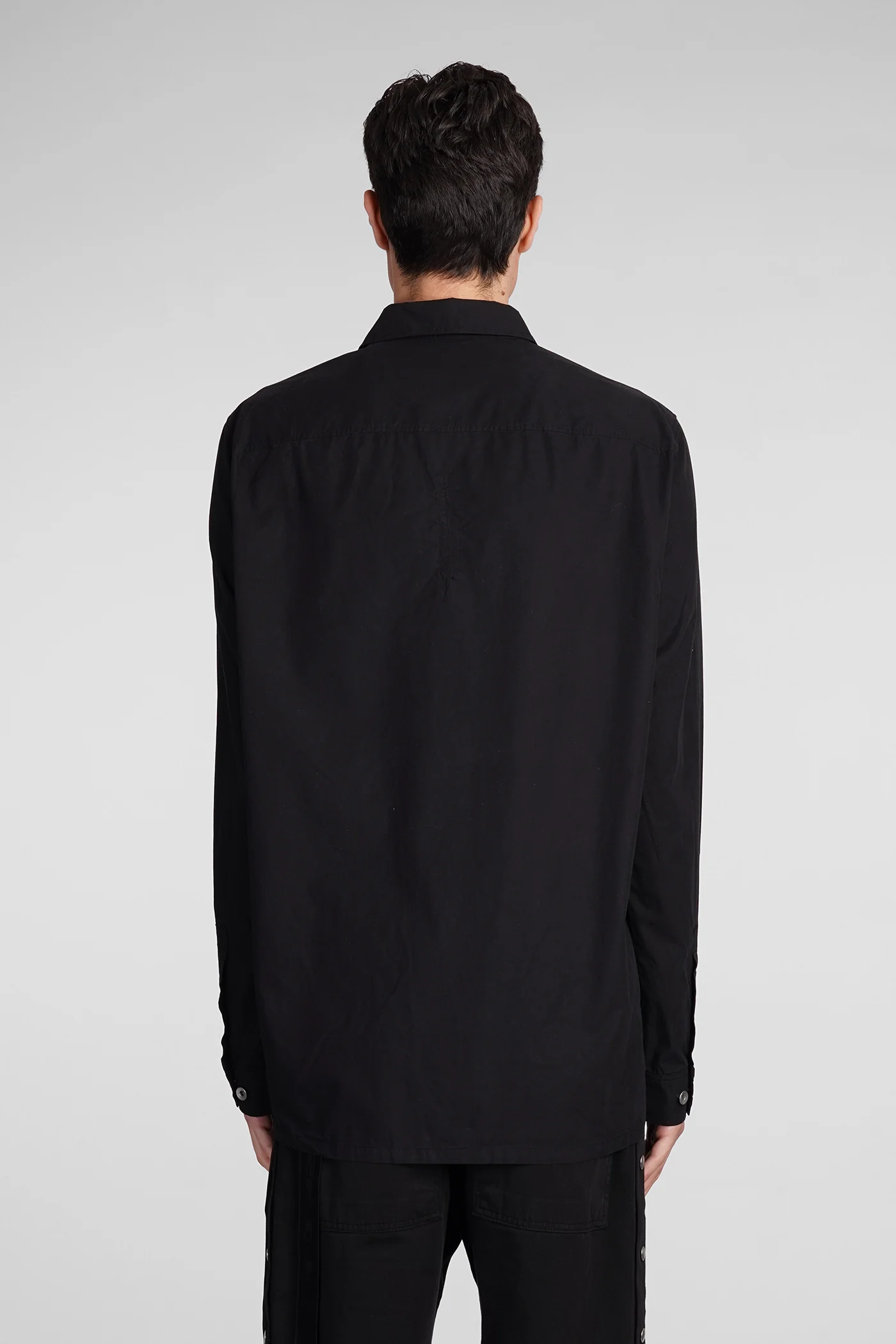 Outershirt Shirt in black cotton - Image 3