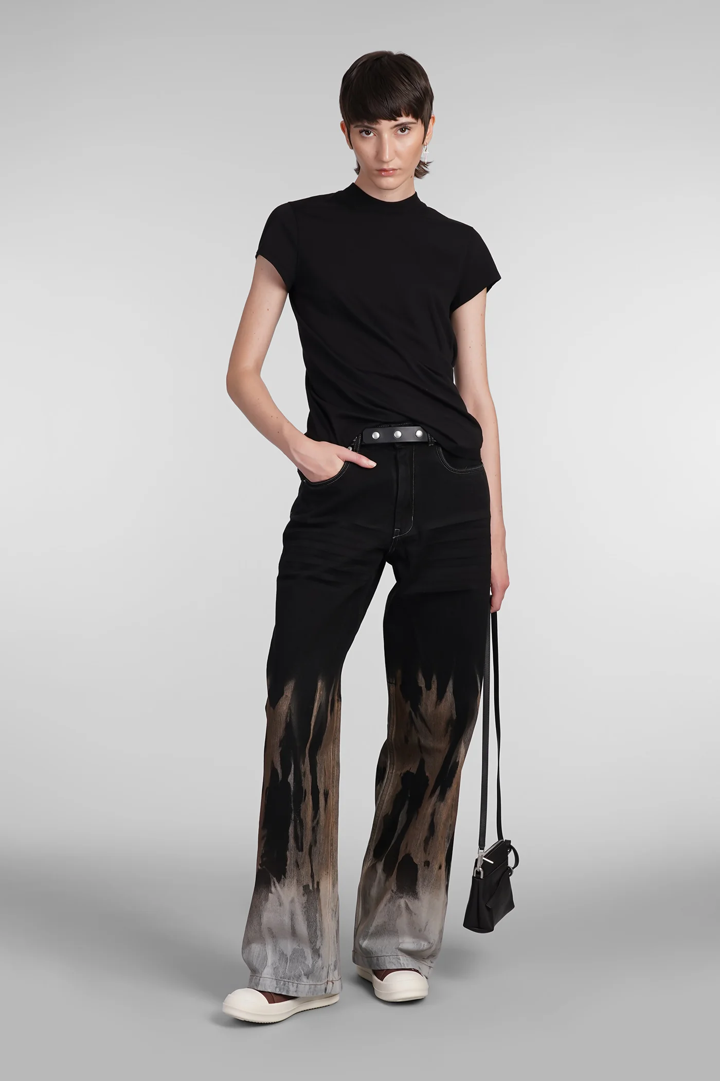 Small level t T-Shirt in black cotton - Image 2
