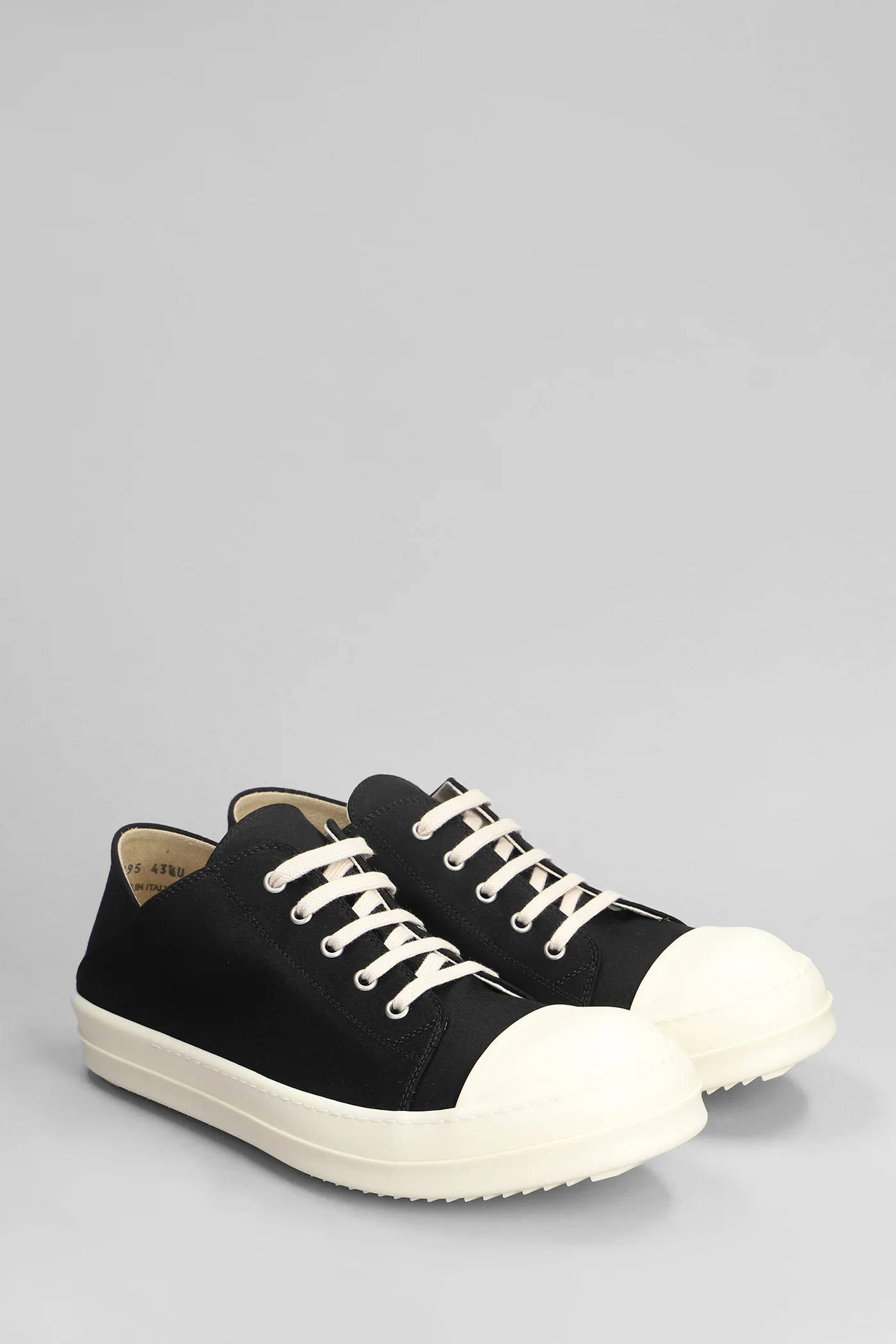 Sneakers in black cotton - Image 2