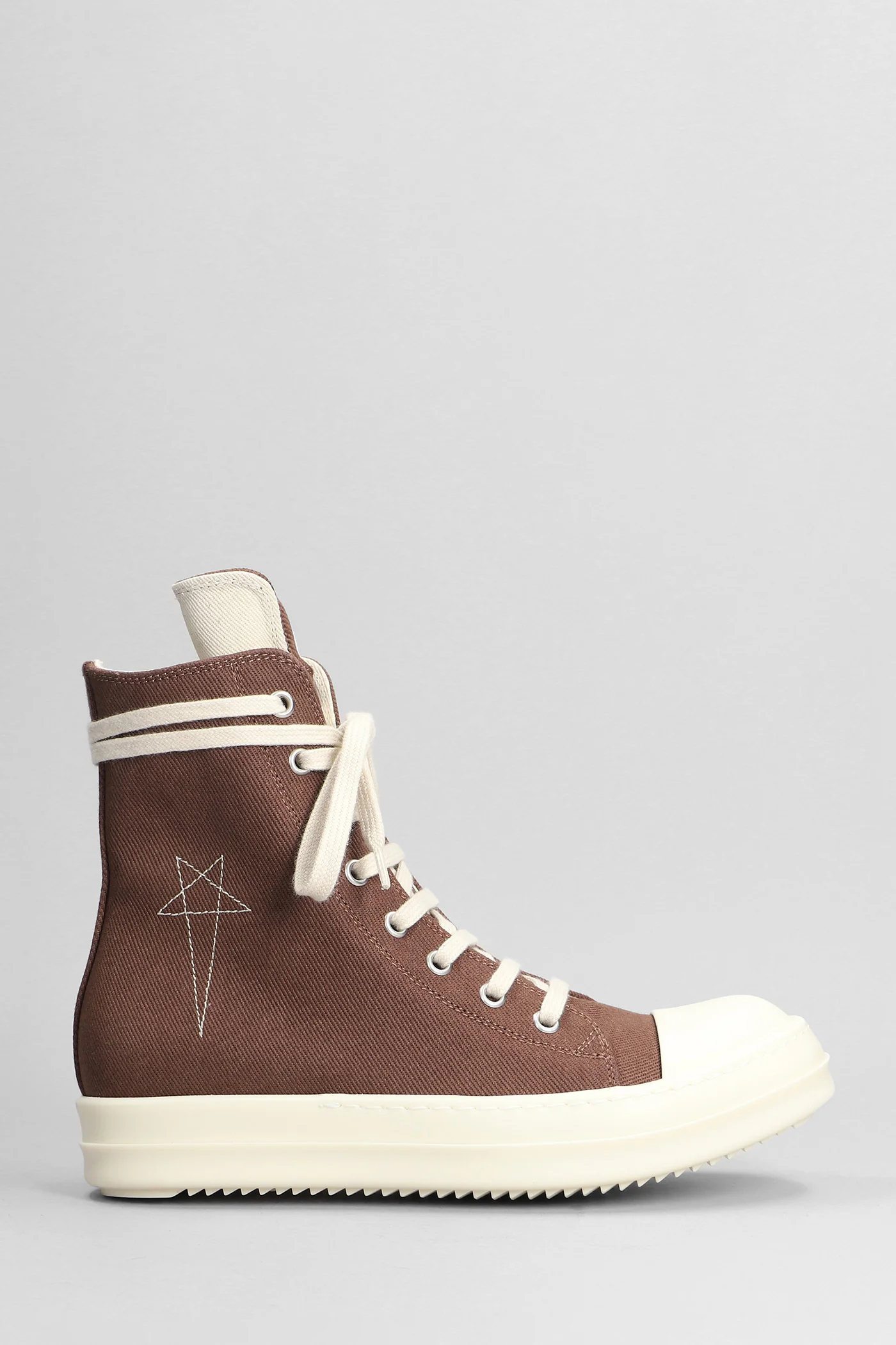 Sneaks Sneakers in brown cotton