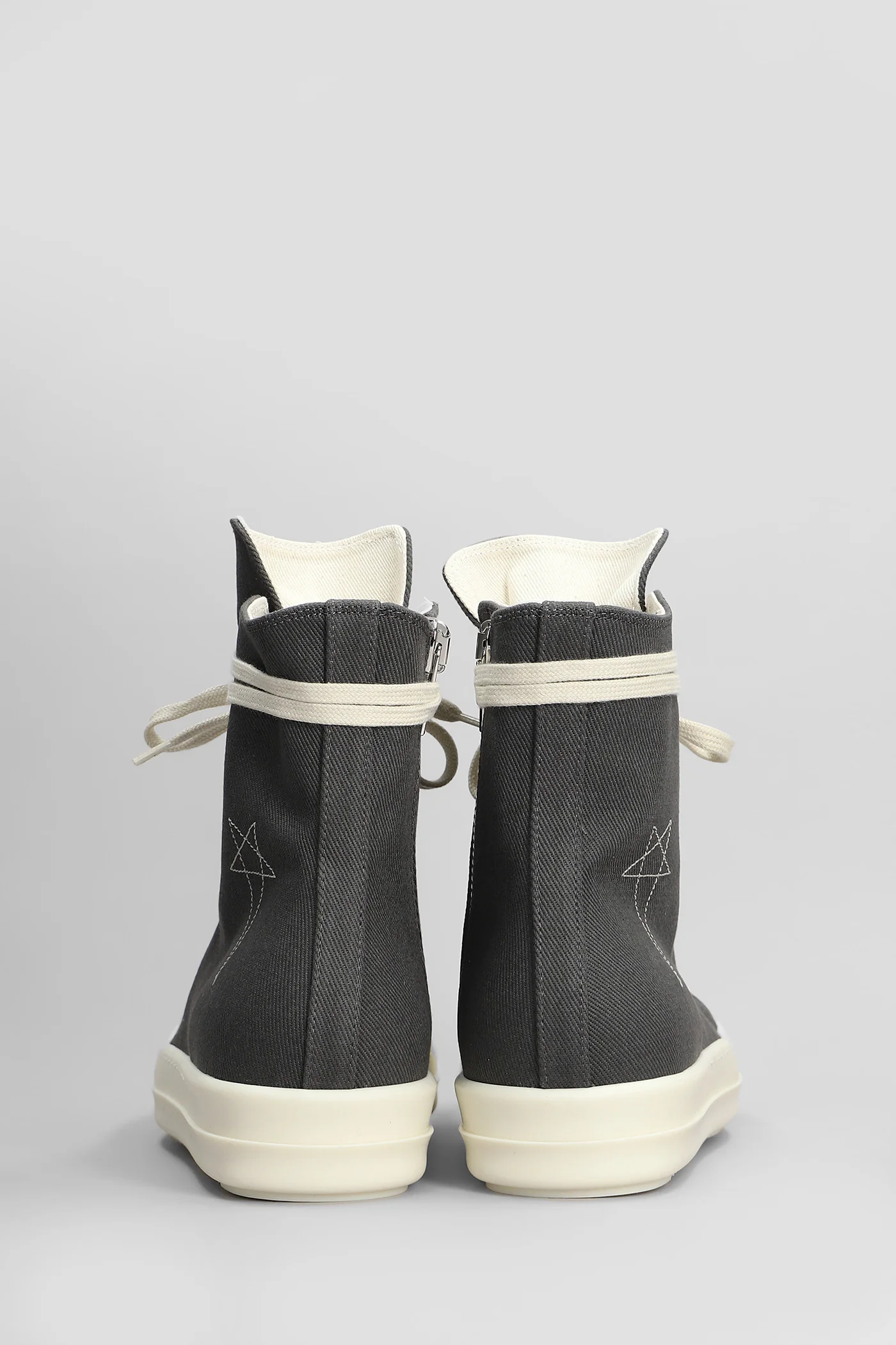 Sneaks Sneakers in grey cotton - Image 4