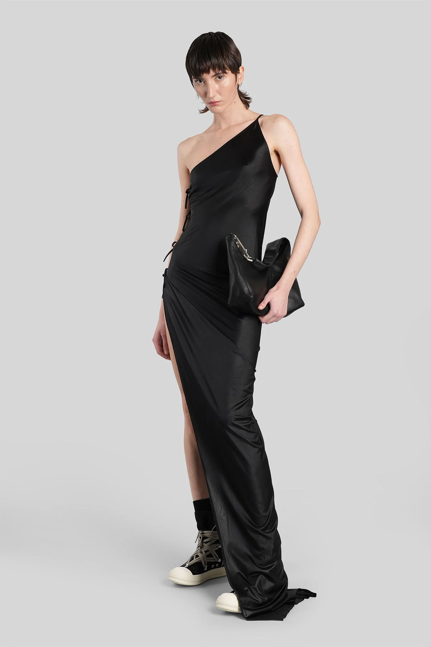 Taco dress Long dress in black acetate - Image 2