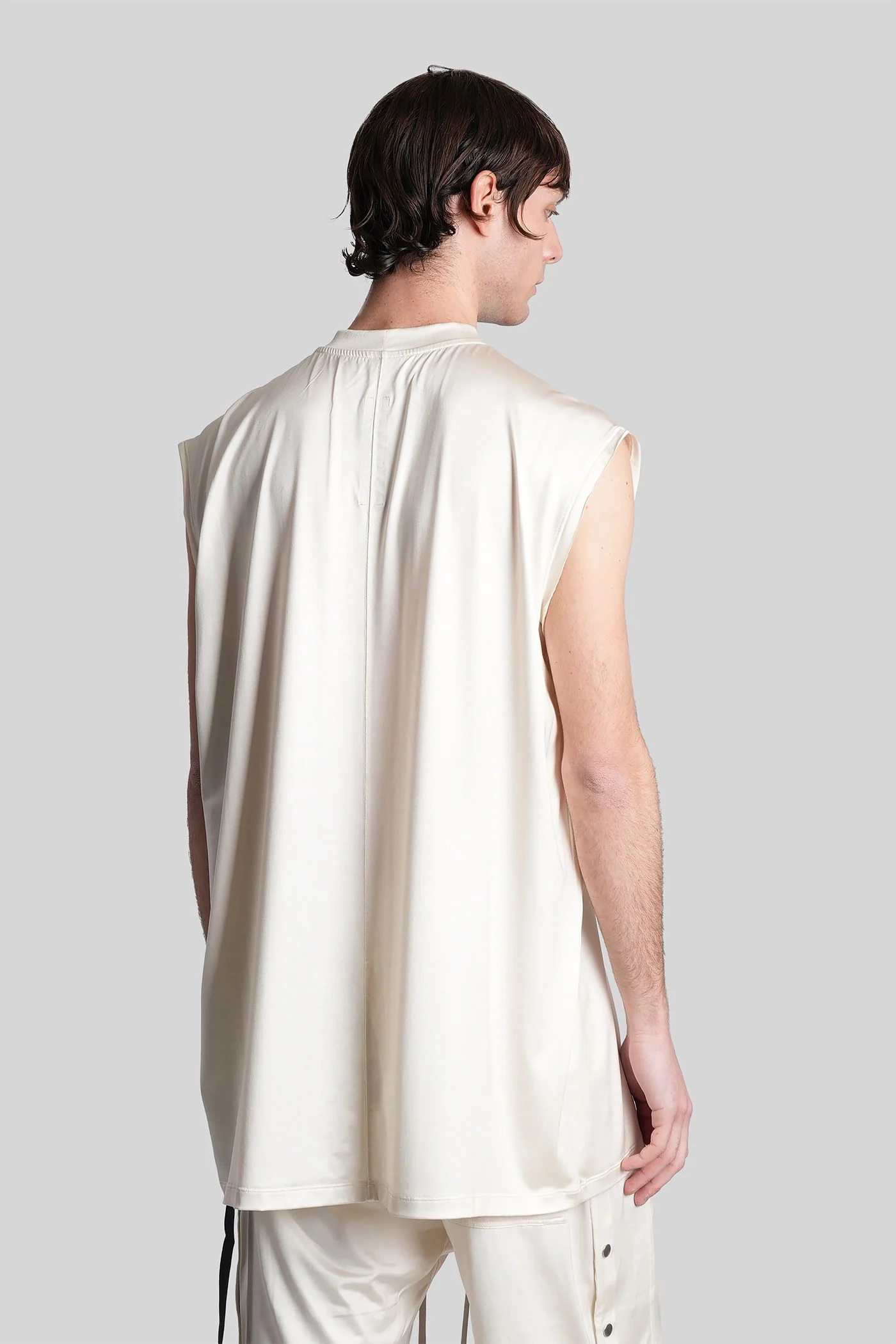 Tarp t tank Top in beige acetate - Image 3