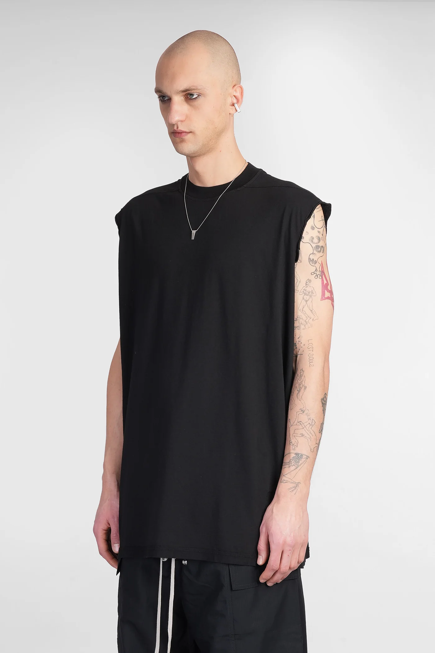 Tarp t tank Top in black cotton - Image 4