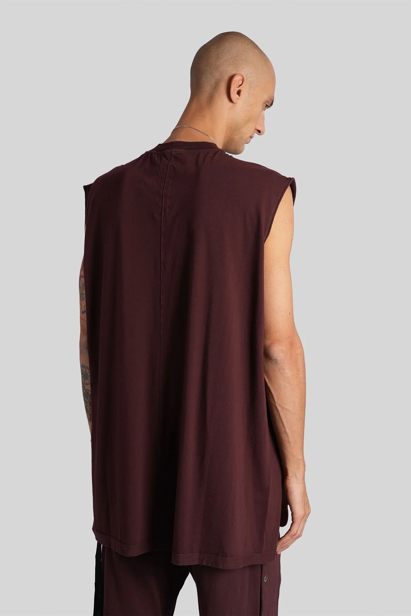 Tarp t tank Top in bordeaux cotton - Image 3