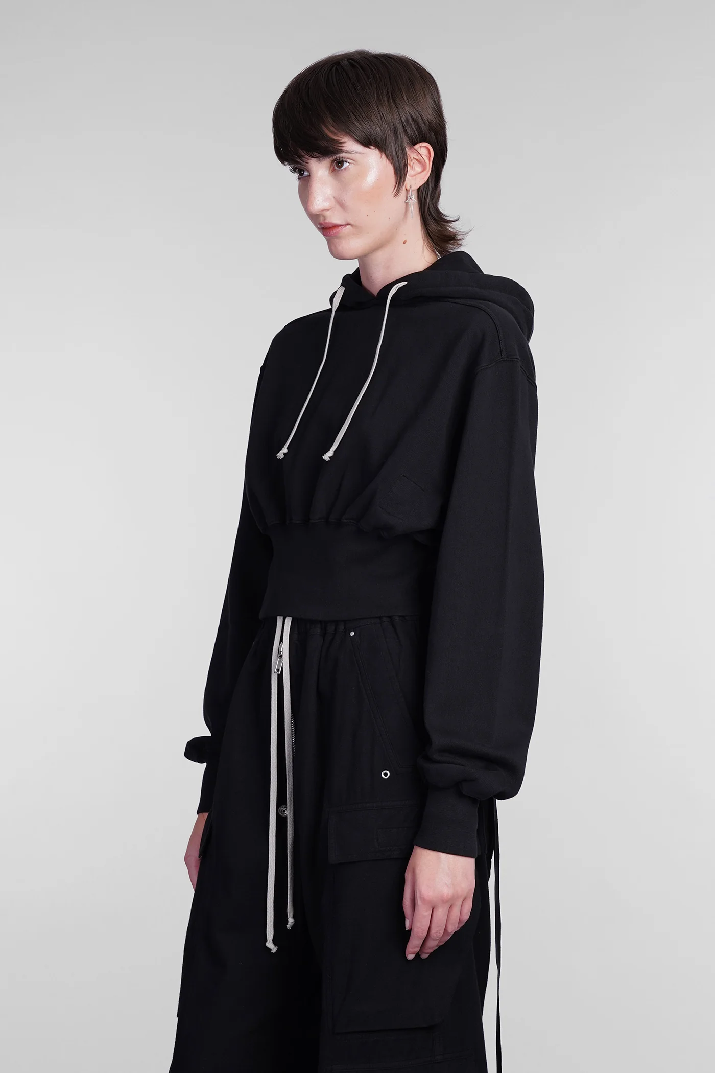 Tatlin hoodie Sweatshirt in black cotton - Image 4
